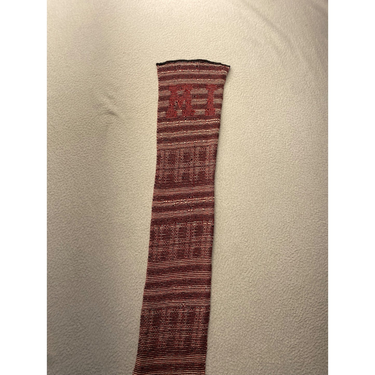 I Love WI Striped Knit Scarf 64" By Green 3 #7057
