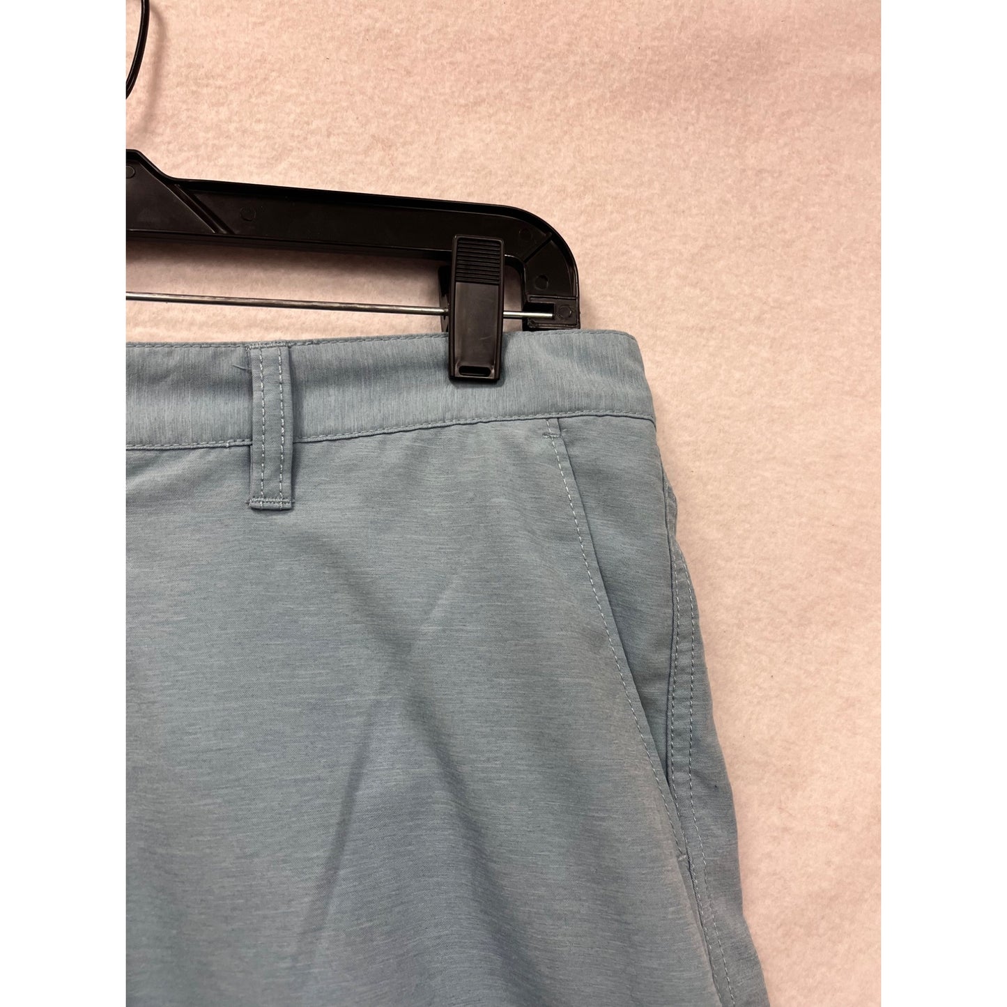 Billabong Mens Shorts Size 34 Light Blue Casual Style With Button Closure & Pockets #6569