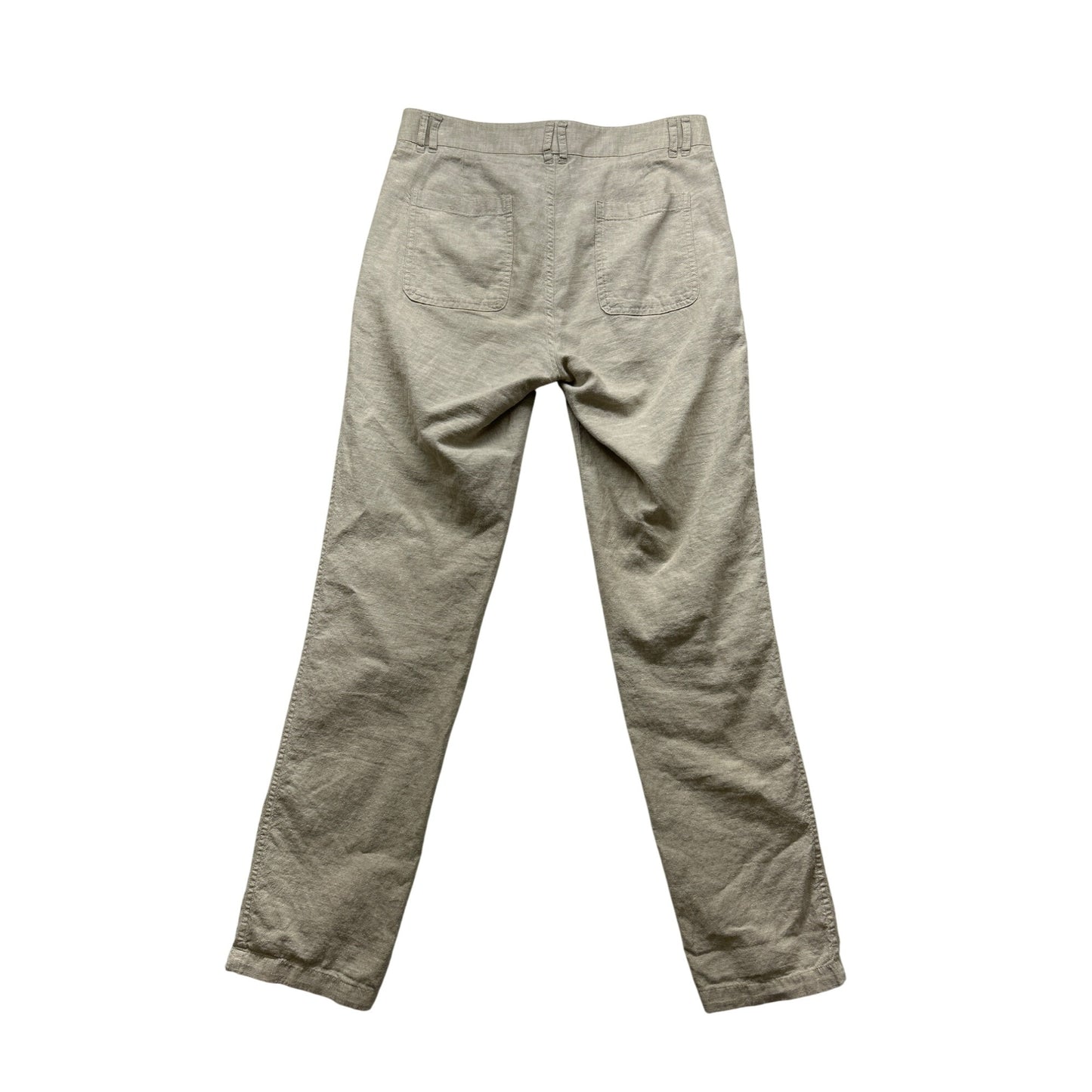 Patagonia Womens Linen Blend Casual Pants Light Beige Relaxed Fit #6113