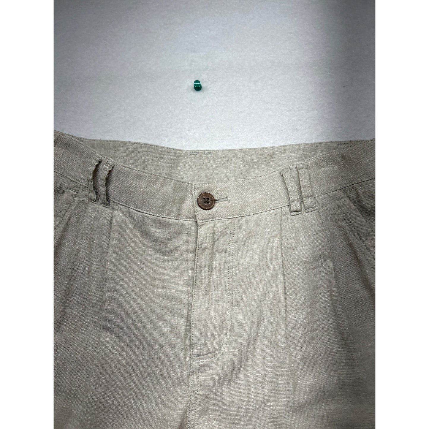 Patagonia Womens Linen Blend Casual Pants Light Beige Relaxed Fit #6113