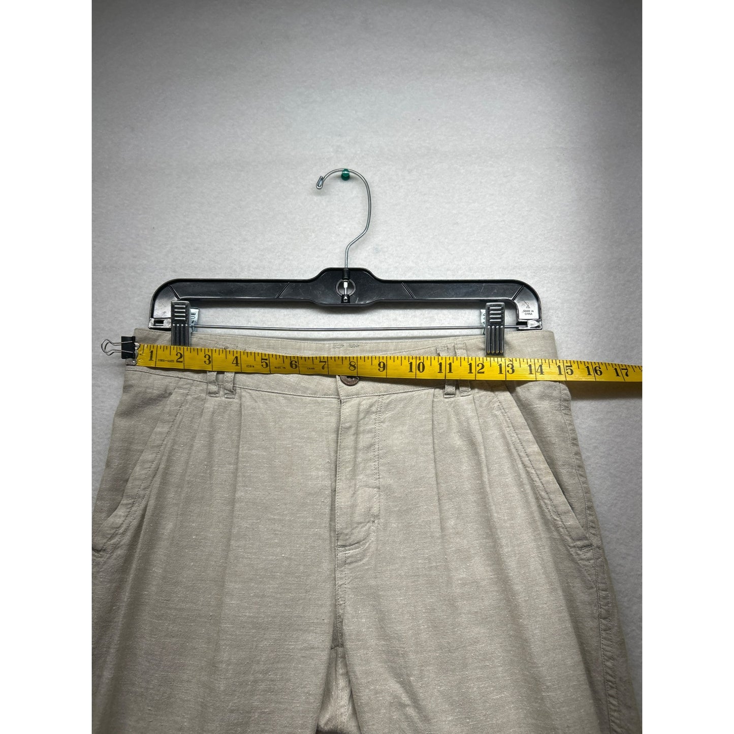 Patagonia Womens Linen Blend Casual Pants Light Beige Relaxed Fit #6113