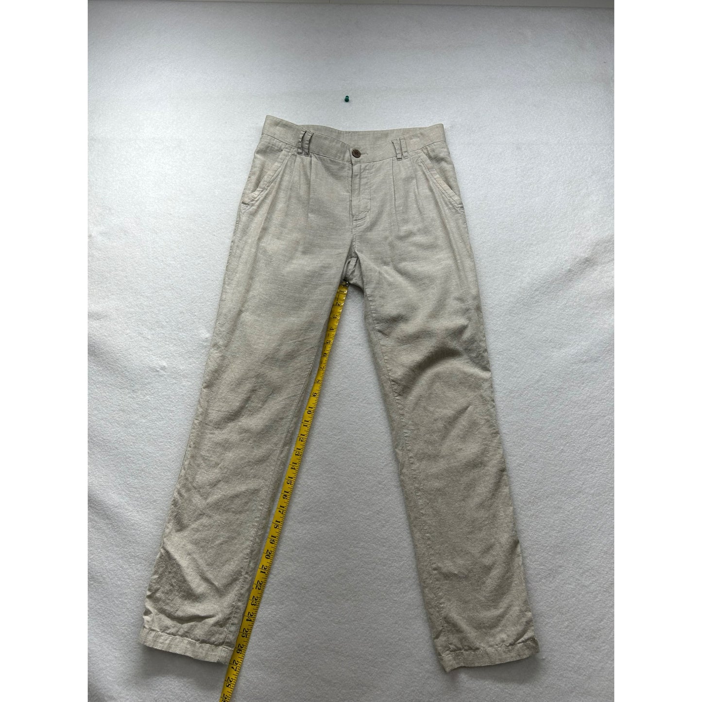 Patagonia Womens Linen Blend Casual Pants Light Beige Relaxed Fit #6113