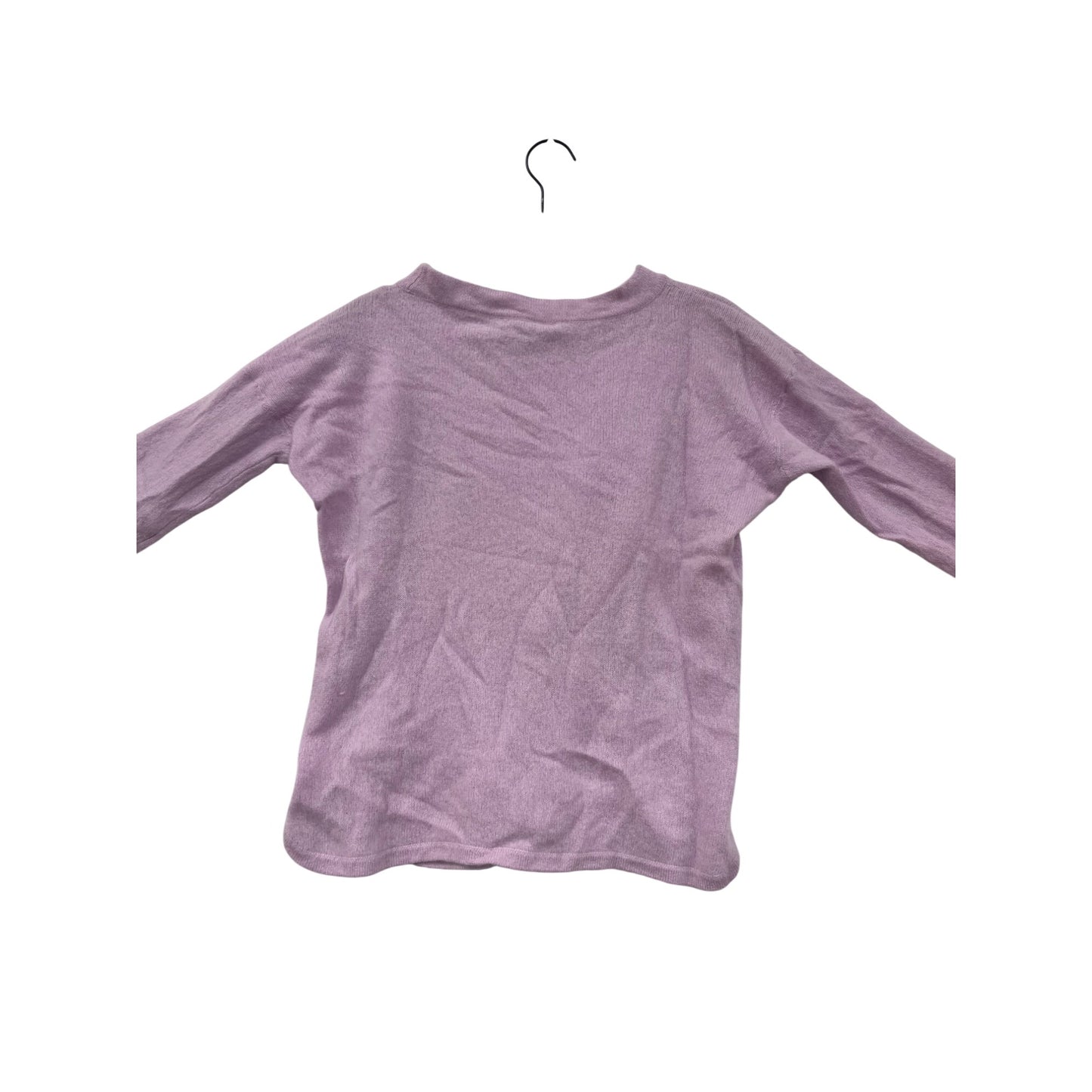 Saks Fifth Avenue Womens Lavender 100% Cashmere Long Sleeve Sweater Medium #6957