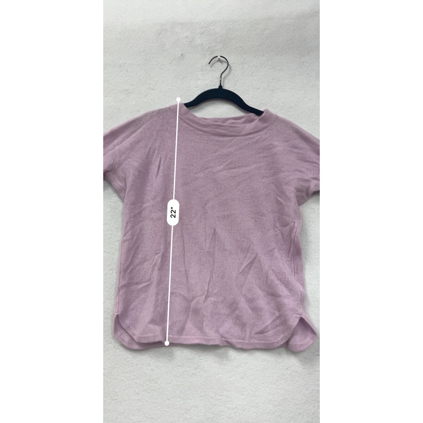 Saks Fifth Avenue Womens Lavender 100% Cashmere Long Sleeve Sweater Medium #6957