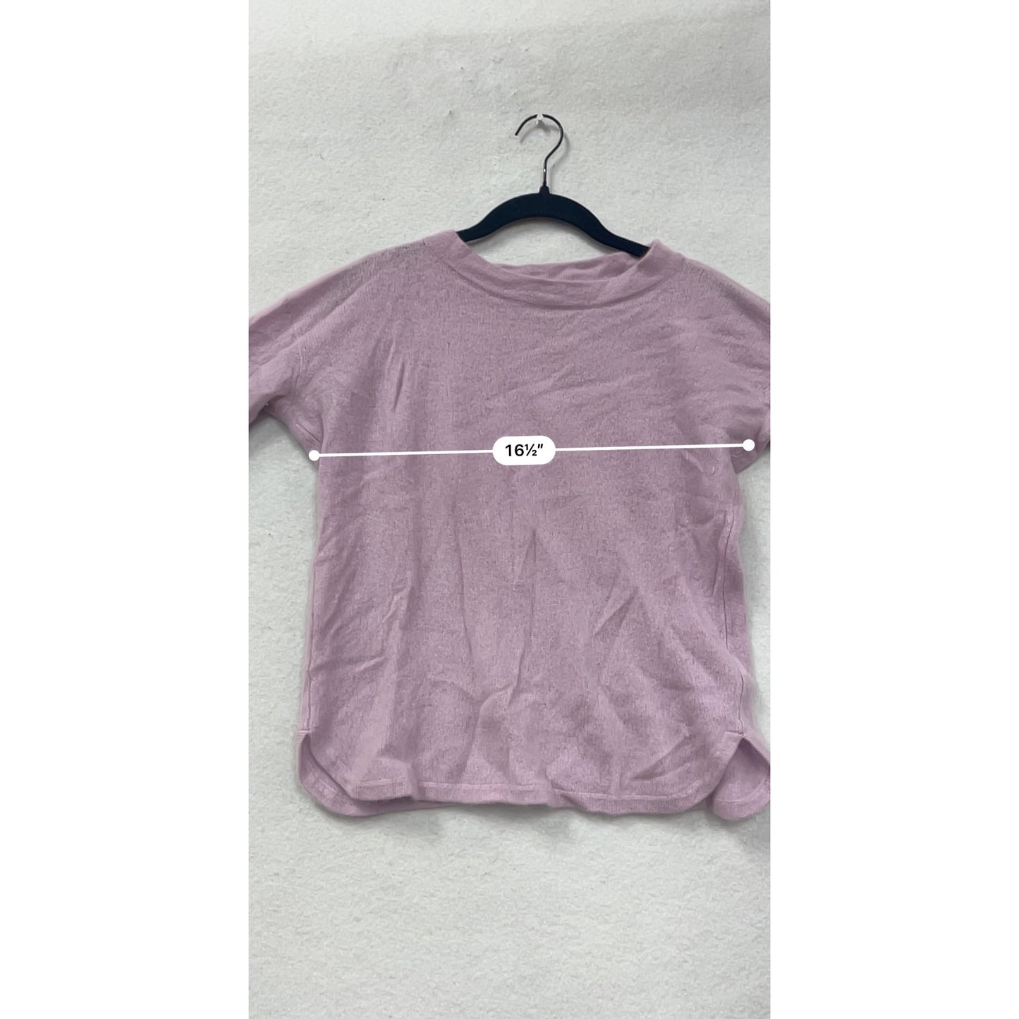 Saks Fifth Avenue Womens Lavender 100% Cashmere Long Sleeve Sweater Medium #6957