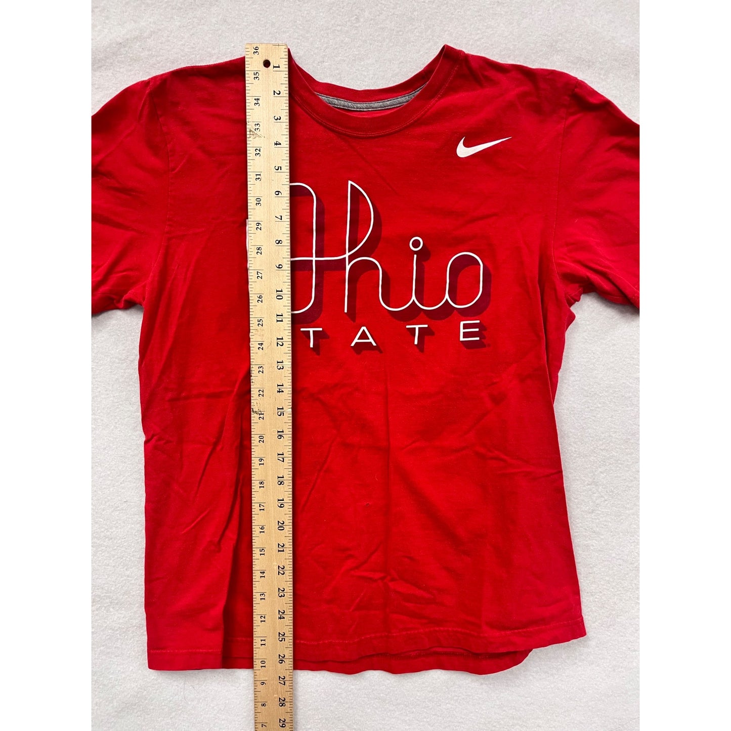 Nike Ohio State Red T-Shirt Medium Size Unisex 100% Cotton #6289