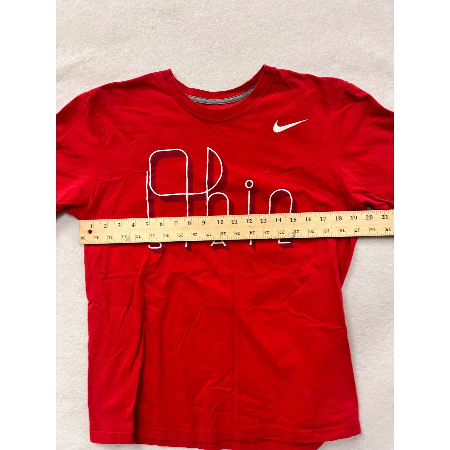Nike Ohio State Red T-Shirt Medium Size Unisex 100% Cotton #6289
