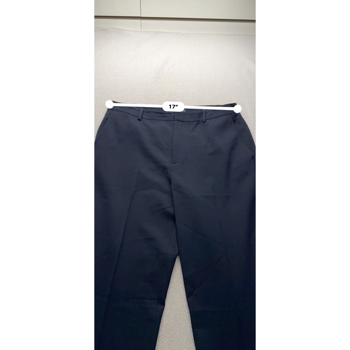 Lauren Ralph Lauren Navy Wool/Spandex Classic Fit Dress Pants Size 12 #178B