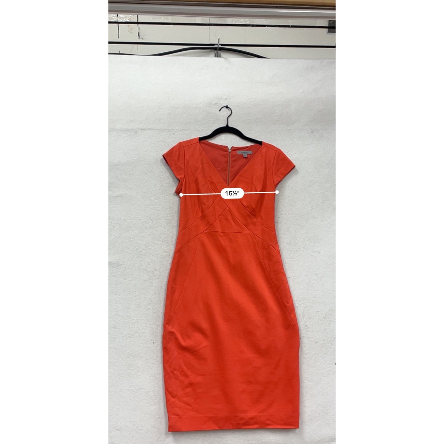 Classiques Entier Red Sheath Dress Size 8 #586A