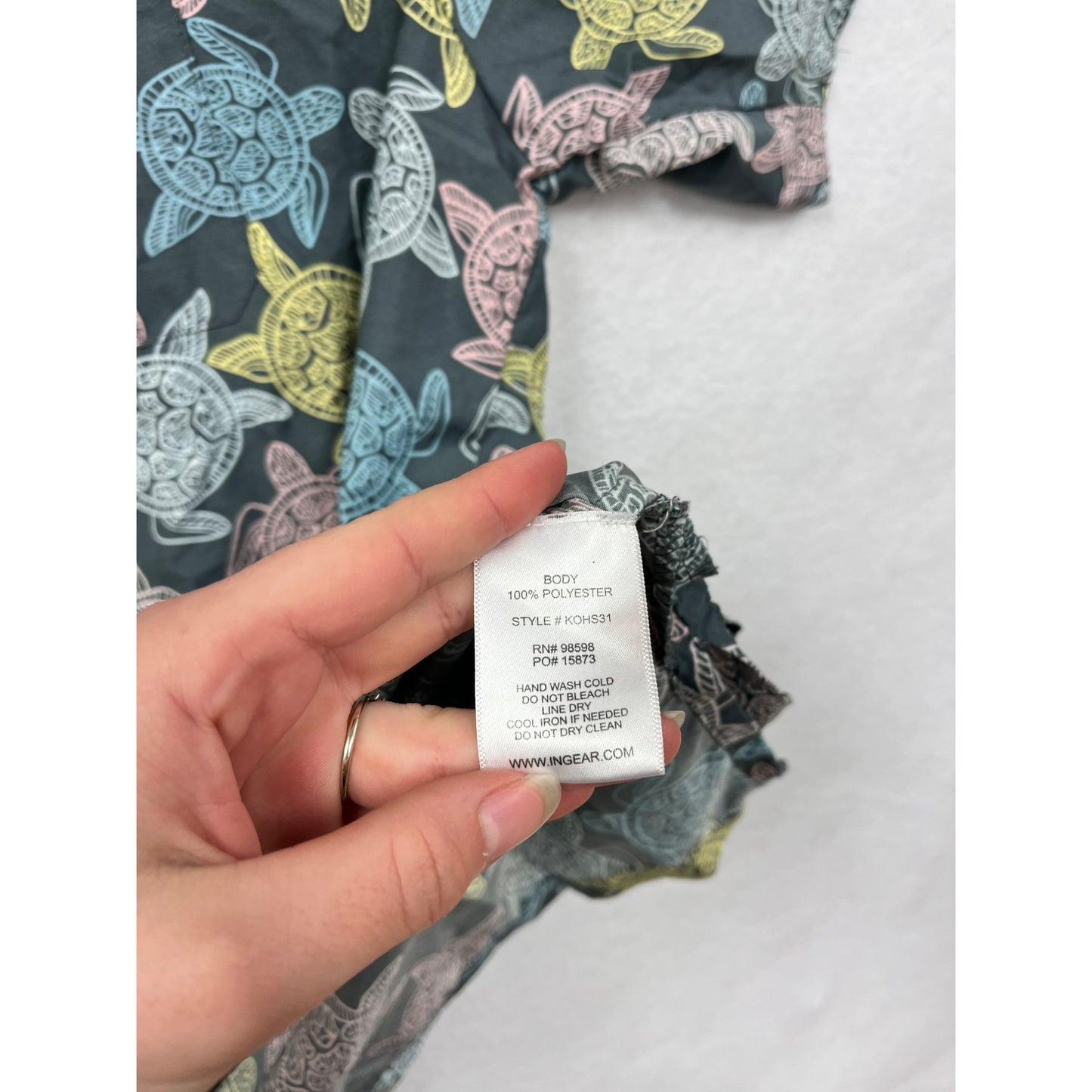 InGear Men’s XXL Turtle Print Short Sleeve Shirt #6090