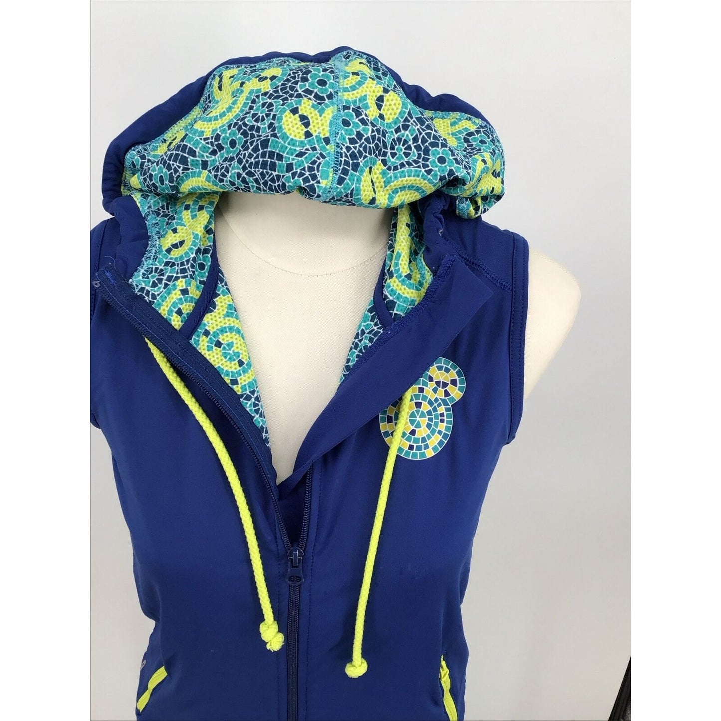 Disney Parks Mickey Mouse Sleeveless Hoodie Vest Full Zip #016