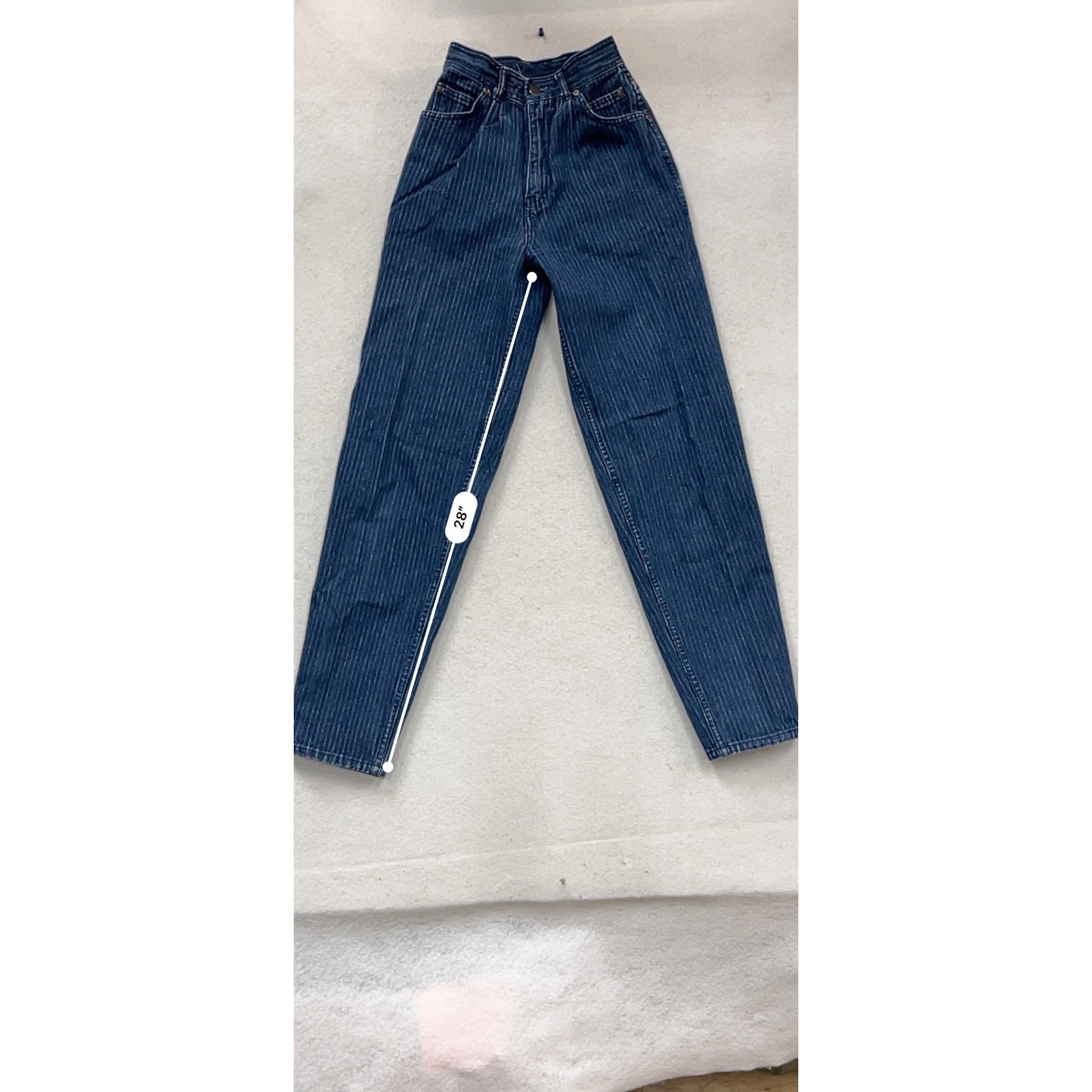 Vintage 212 Exchange Denim Jeans Size 5-6 100% Cotton Blue #978A