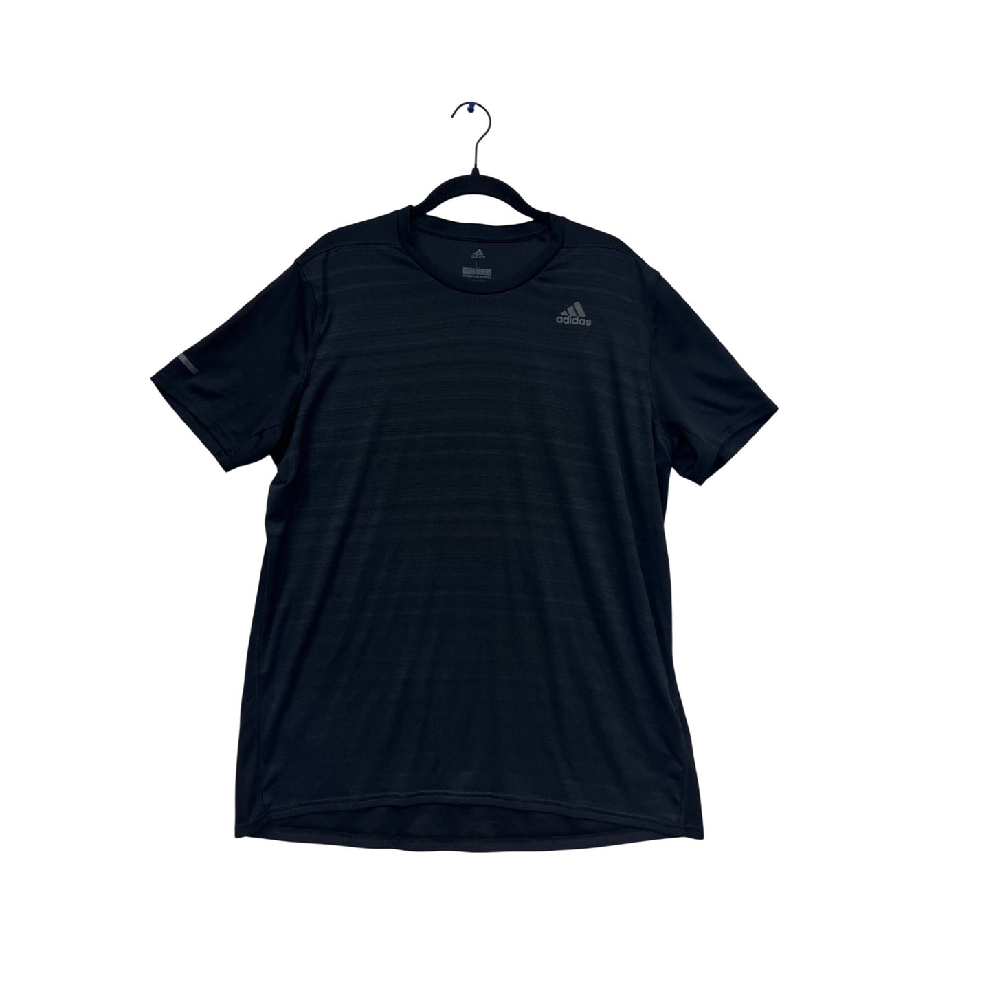 Adidas Mens Black Moisture-Wicking Athletic T-Shirt Size XL #910A