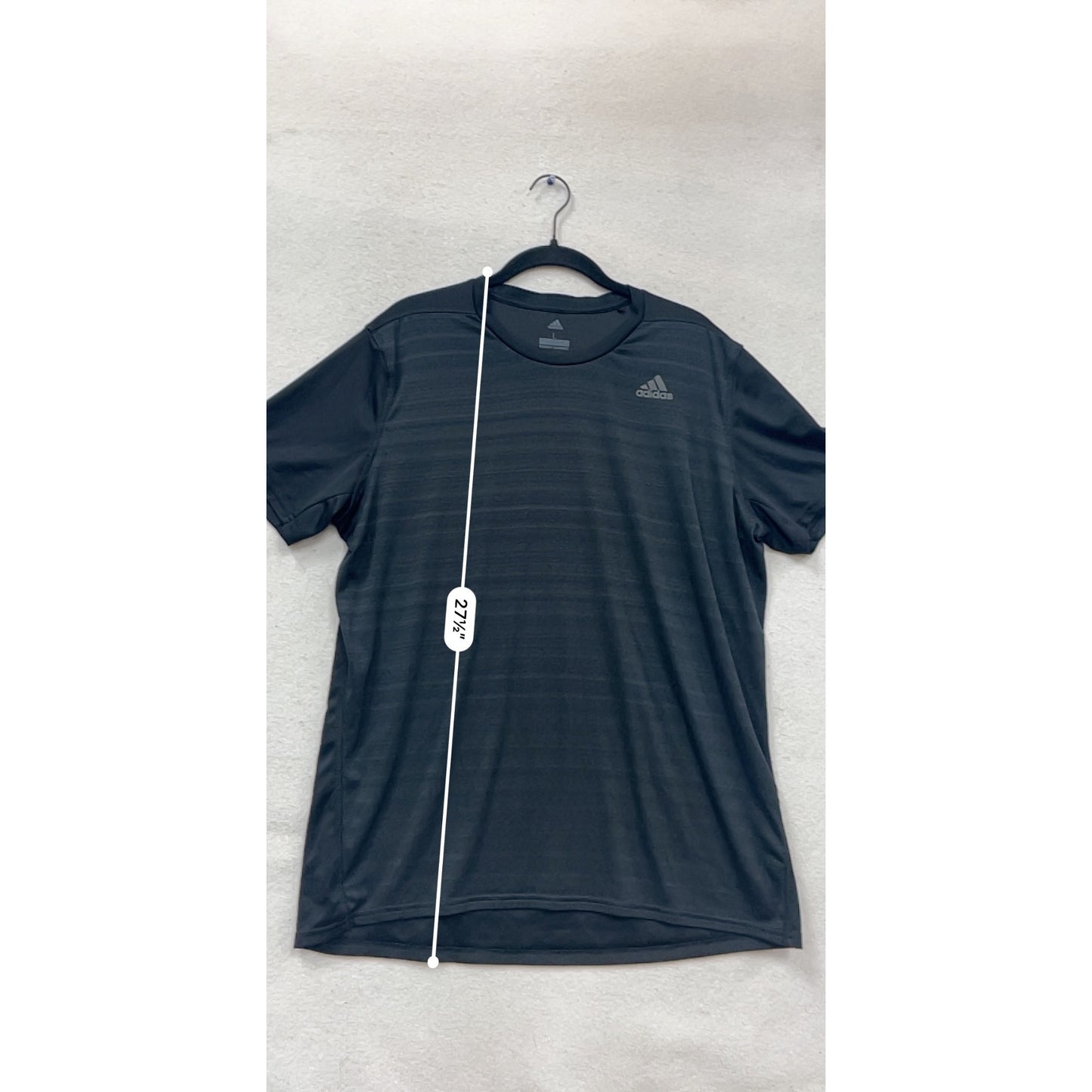 Adidas Mens Black Moisture-Wicking Athletic T-Shirt Size XL #910A