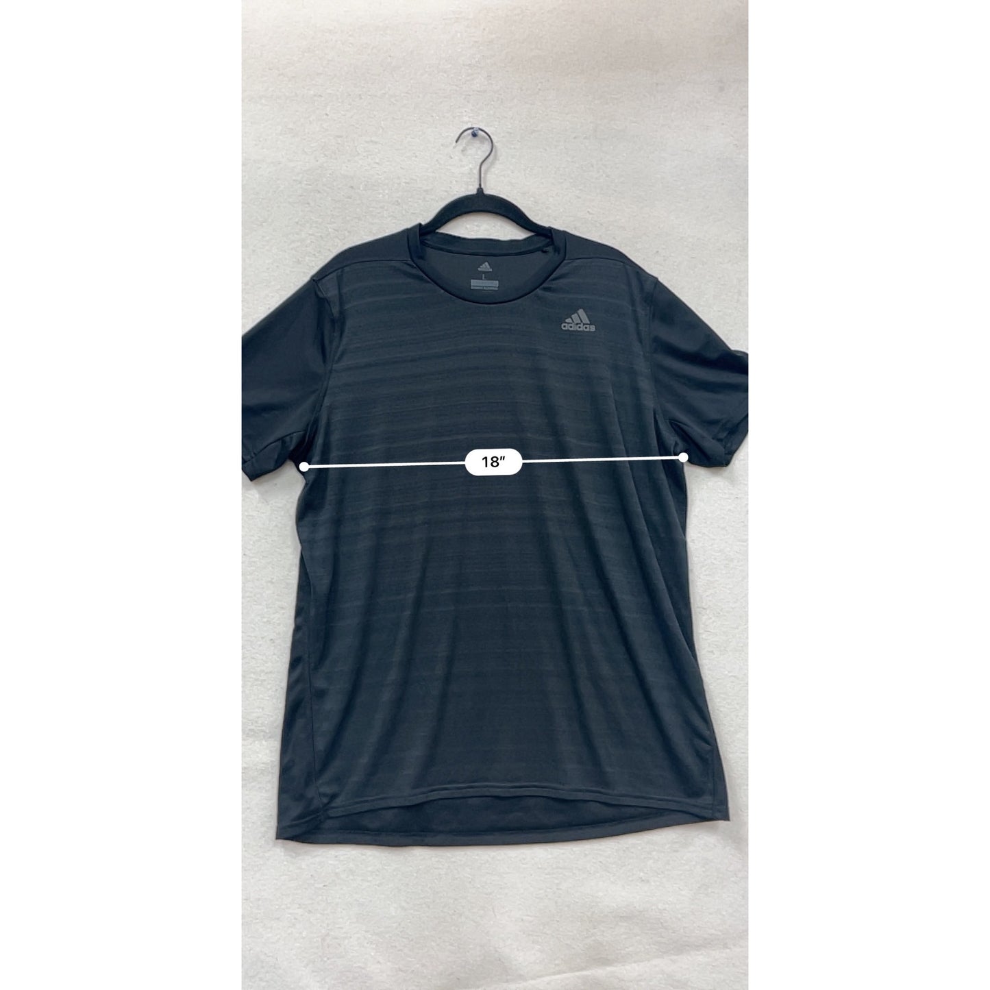 Adidas Mens Black Moisture-Wicking Athletic T-Shirt Size XL #910A