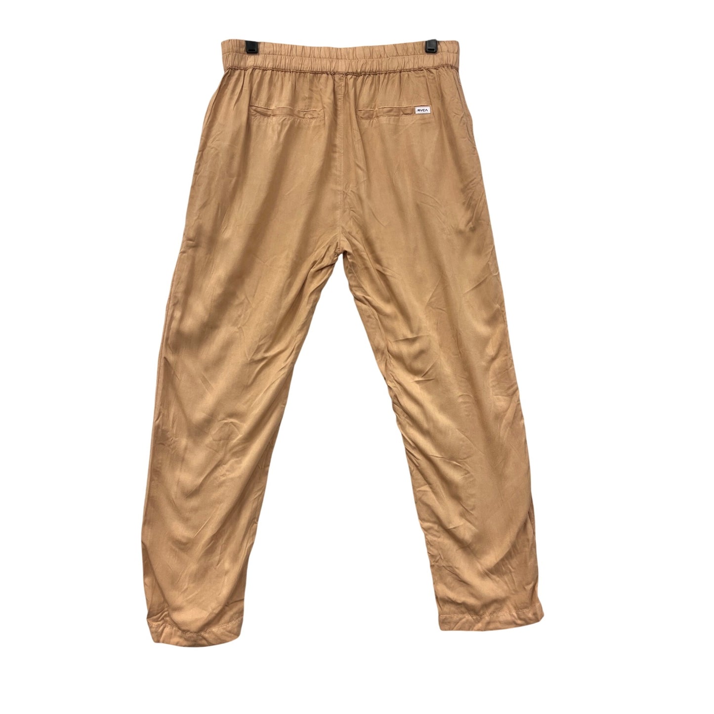 Rvca Womens Tan Elastic Waist SweatPants With Pockets #6621