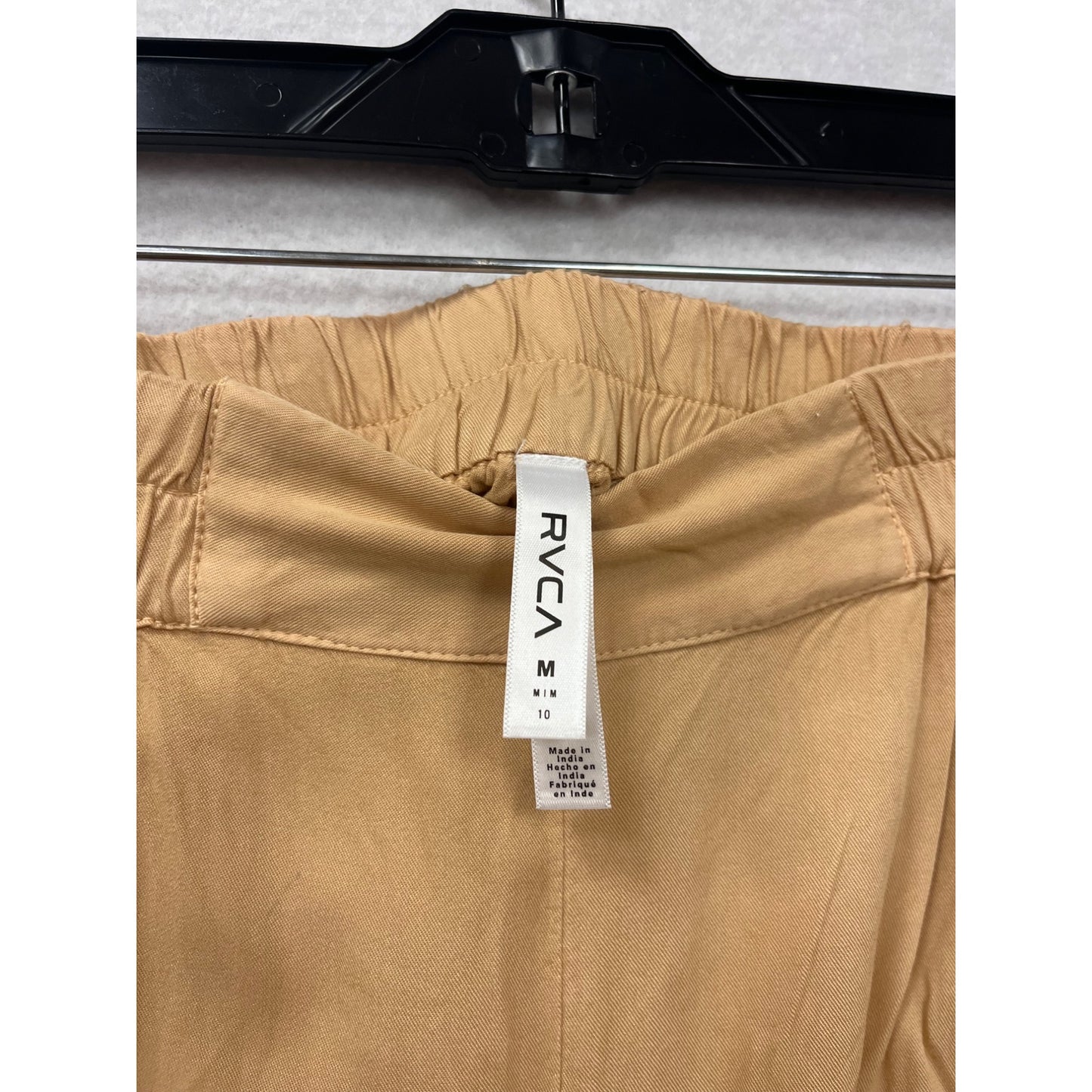 Rvca Womens Tan Elastic Waist SweatPants With Pockets #6621
