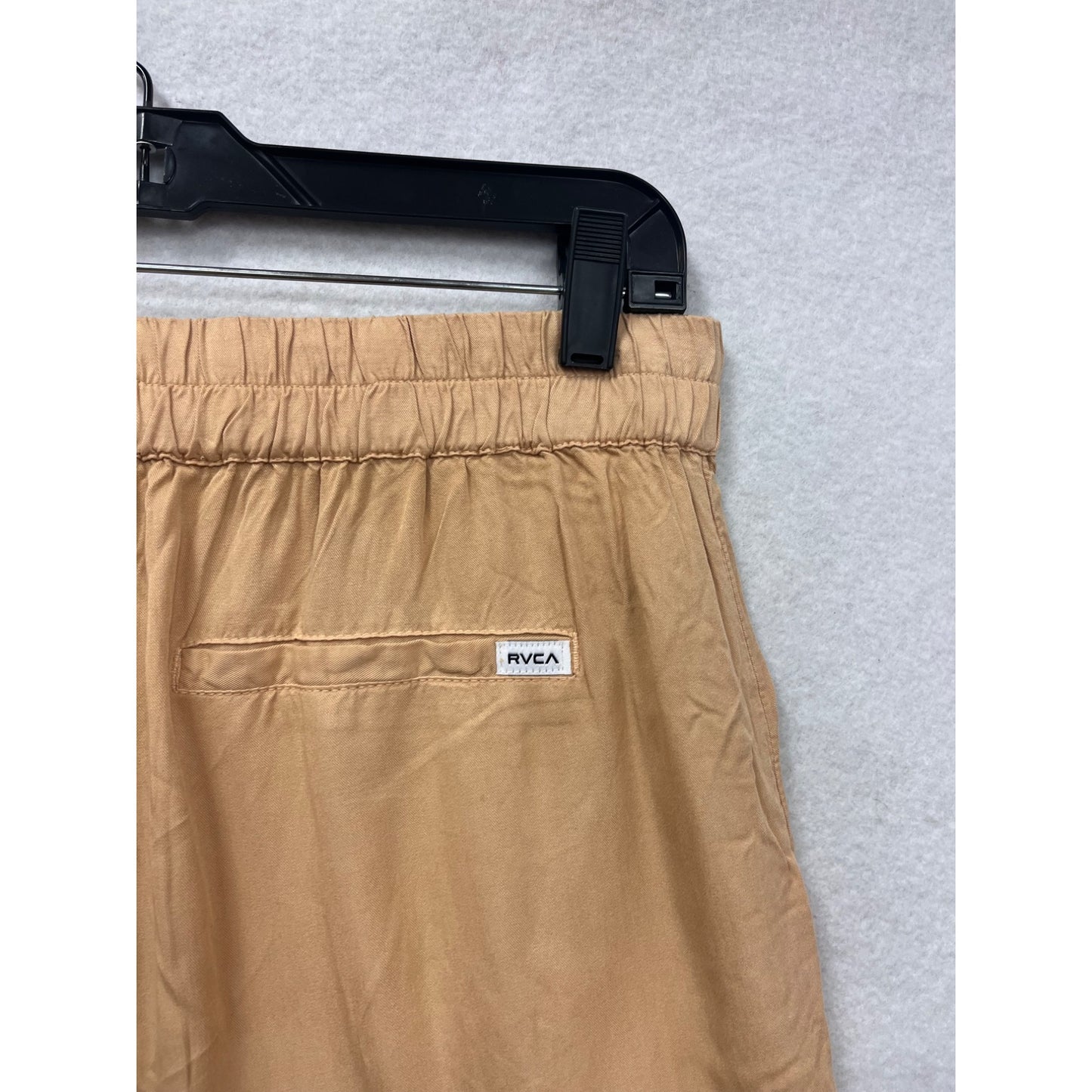 Rvca Womens Tan Elastic Waist SweatPants With Pockets #6621