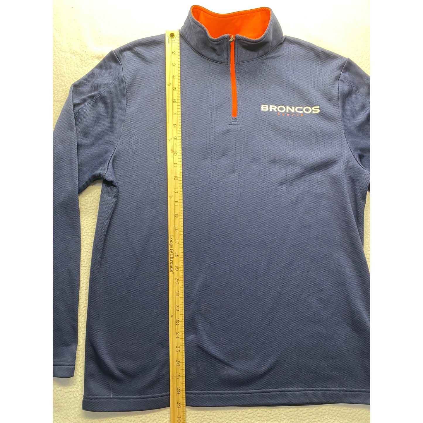 Denver Broncos Navy & Orange TX3 Warm 1/4 Zip Pullover NFL #7307