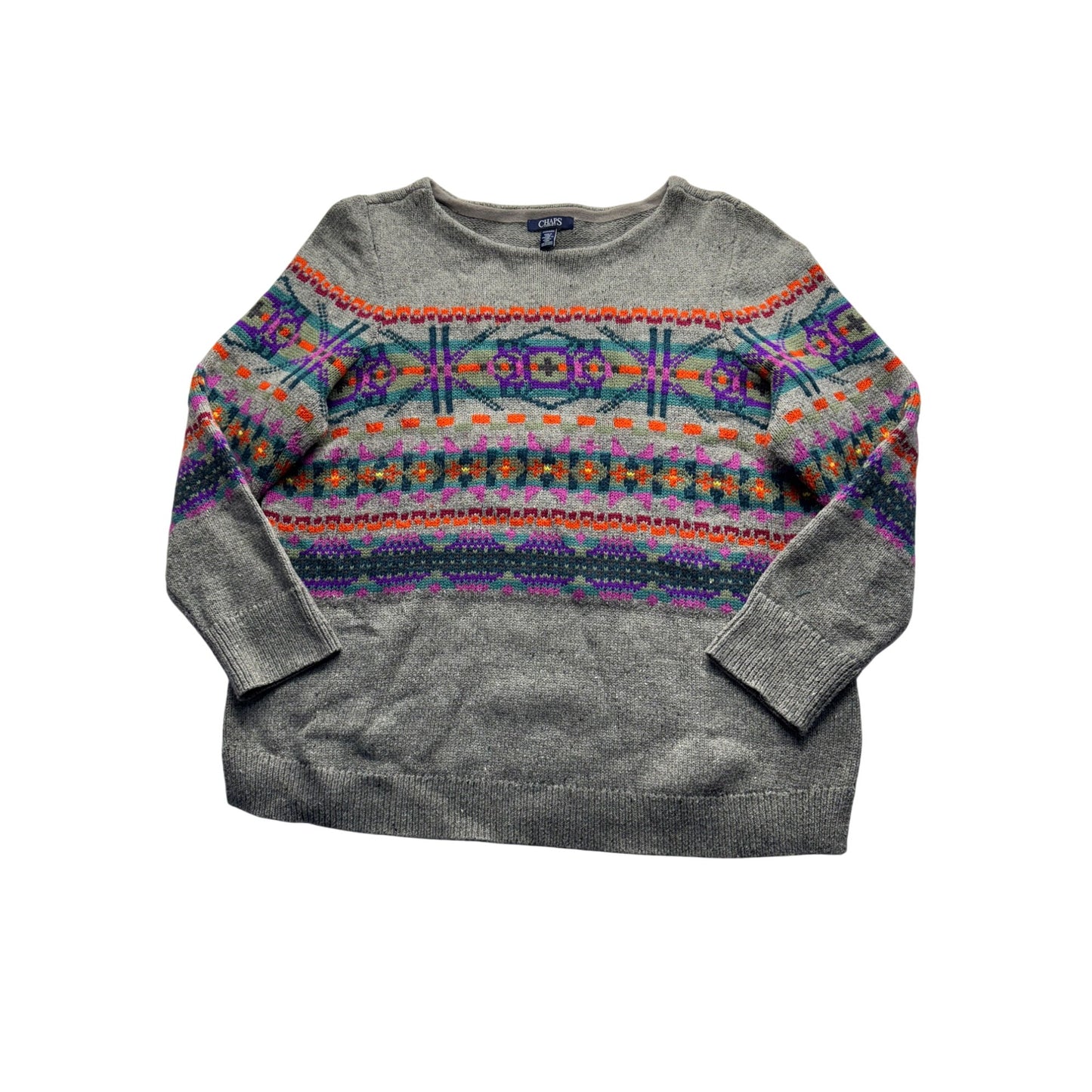 Chaps Womens Fair Isle Sweater #5975