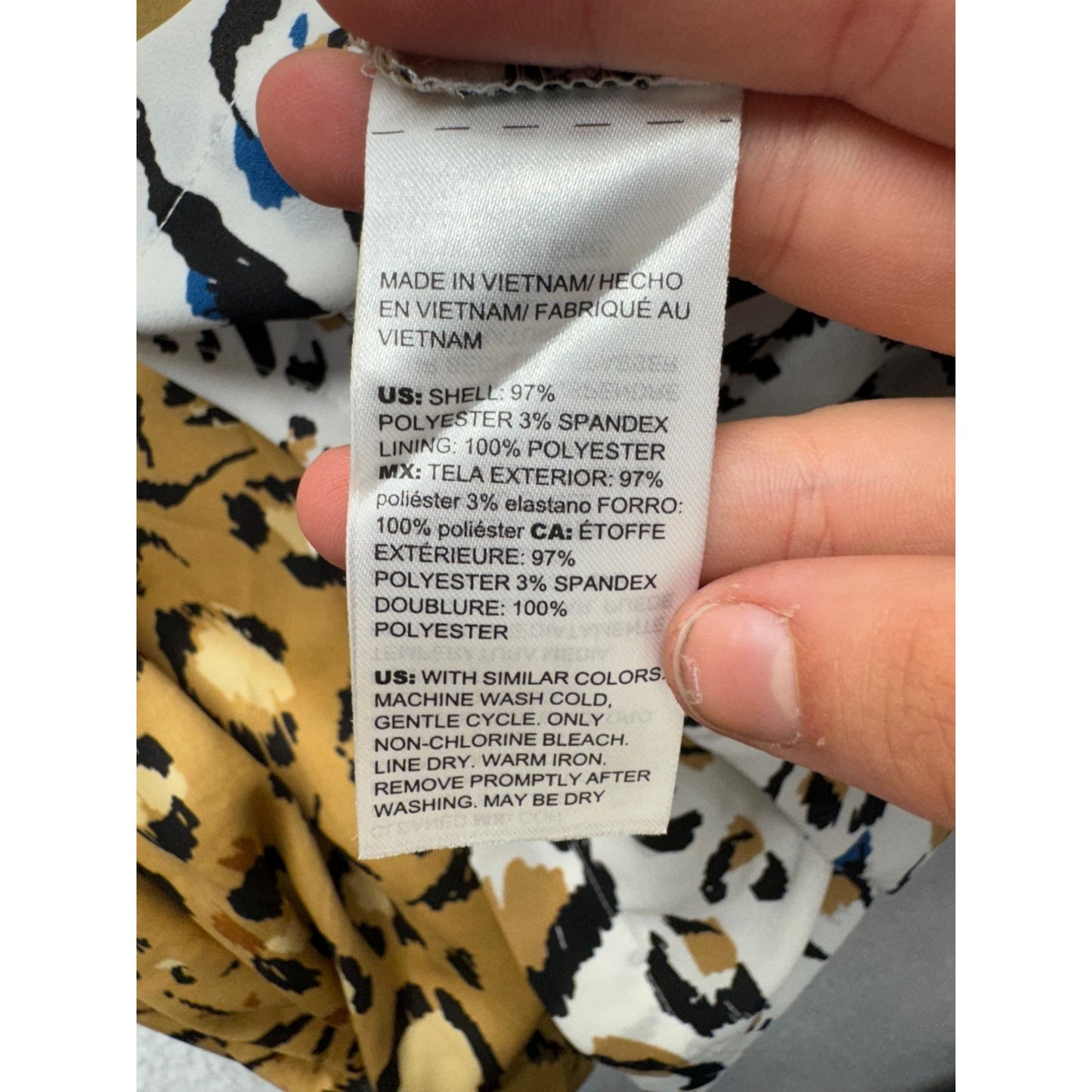 WHBM Leopard Reversible Camisole Tank Top #7993