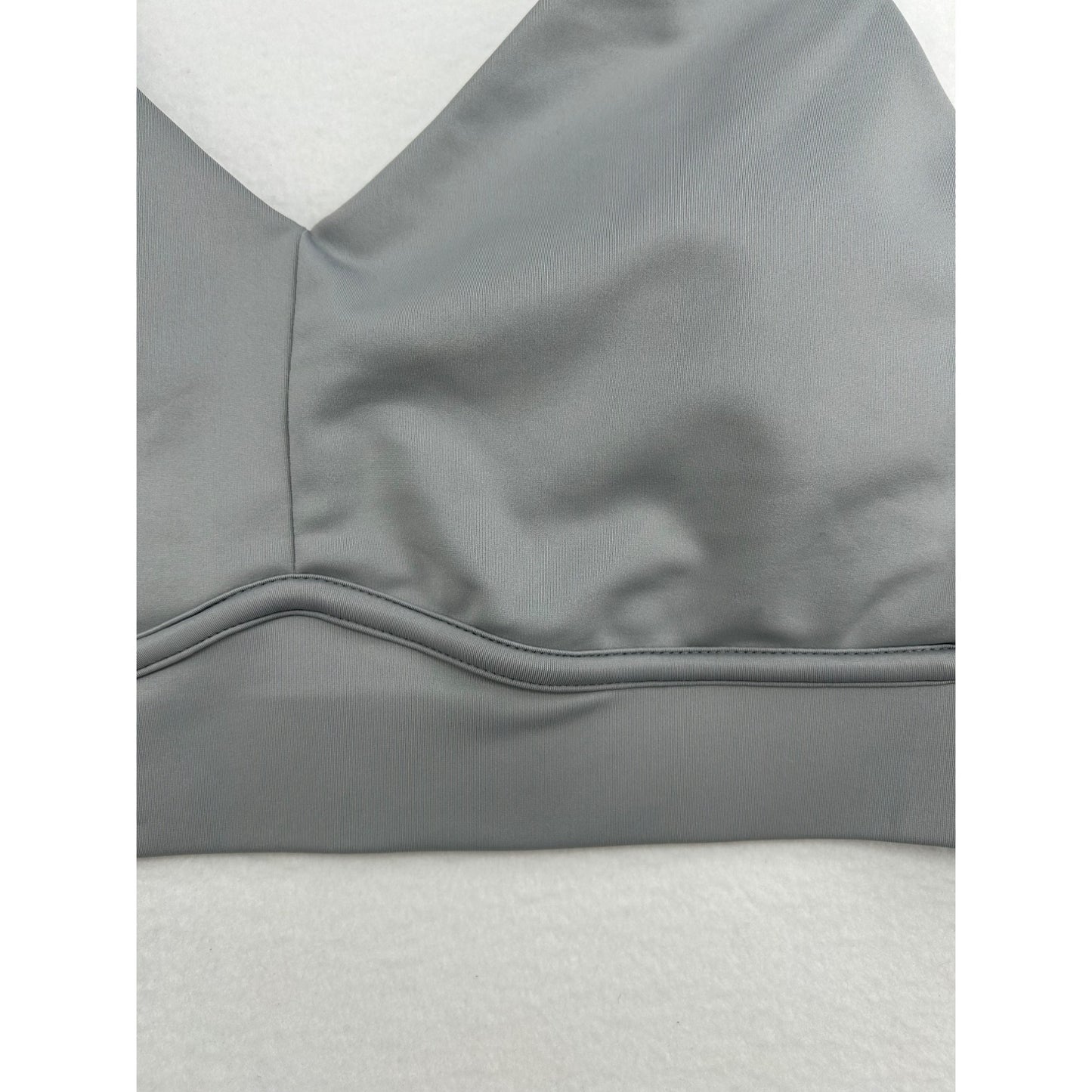 Fabletics Womens Grey Sports Bra With Adjustable Straps & Back Closure XL #6430