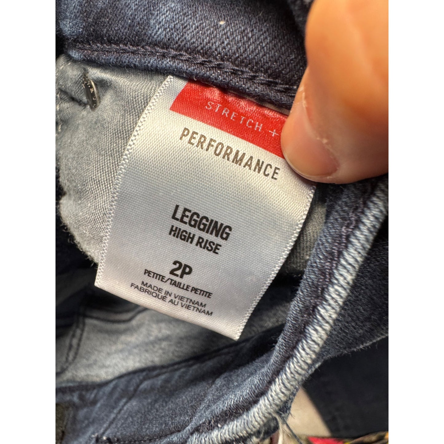 Express High Rise Legging Jeans Size 2P Dark Wash #7944