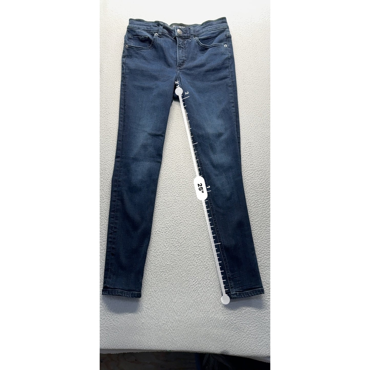 Express High Rise Legging Jeans Size 2P Dark Wash #7944