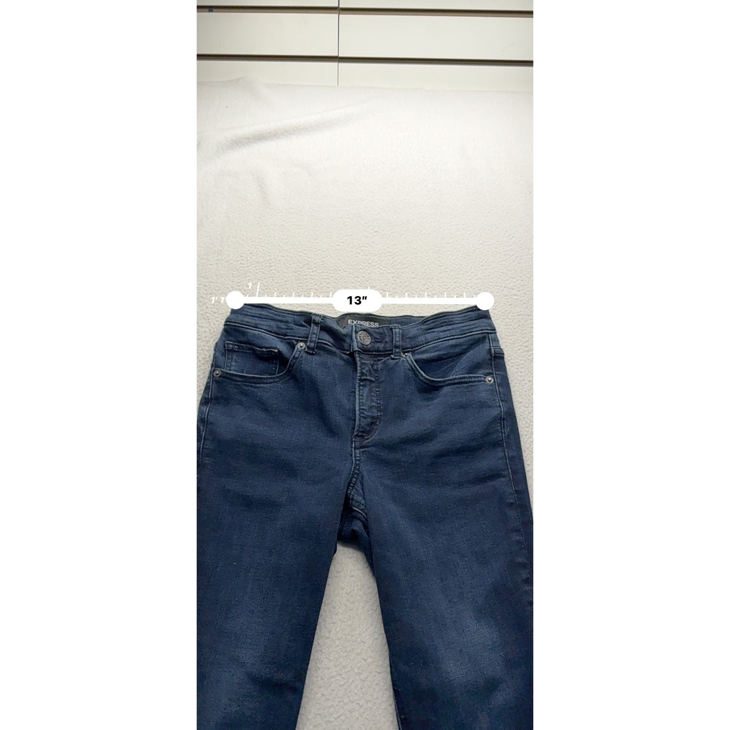 Express High Rise Legging Jeans Size 2P Dark Wash #7944