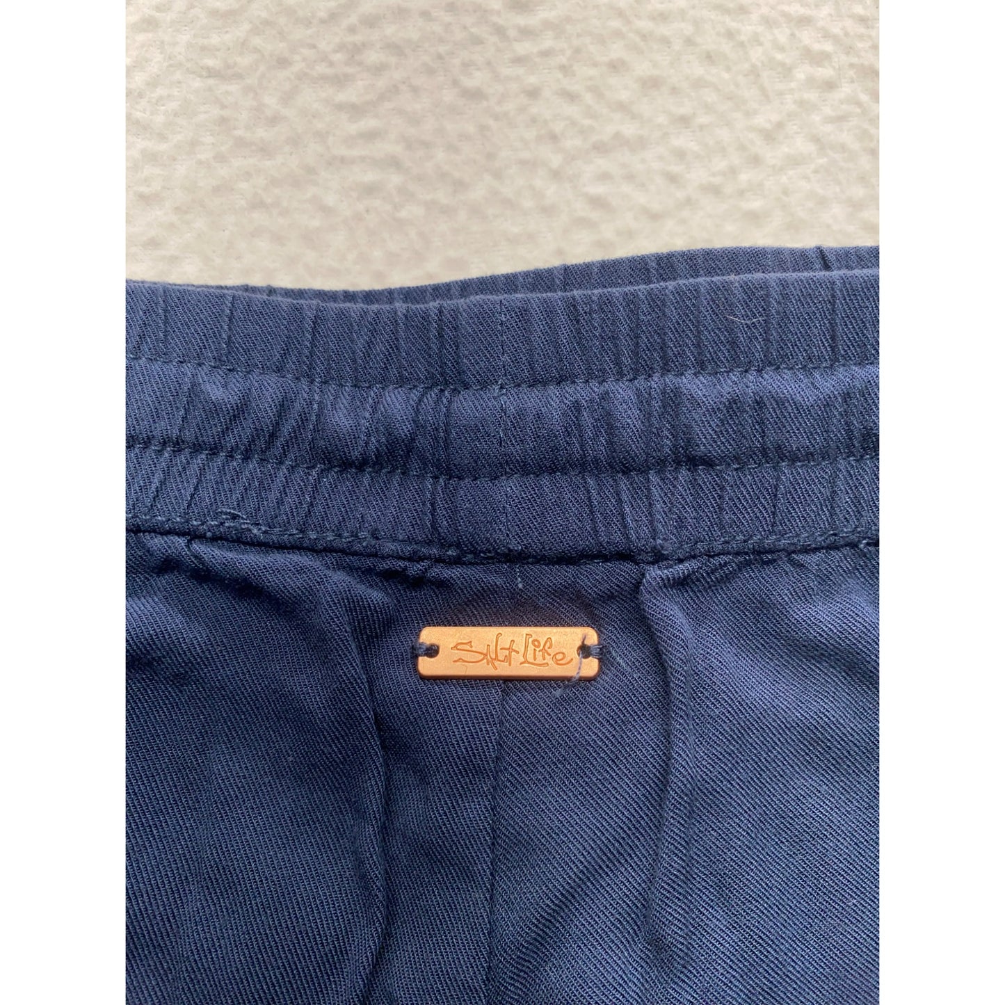 Salt Life Live Salty Navy Blue Womens Shorts #5681