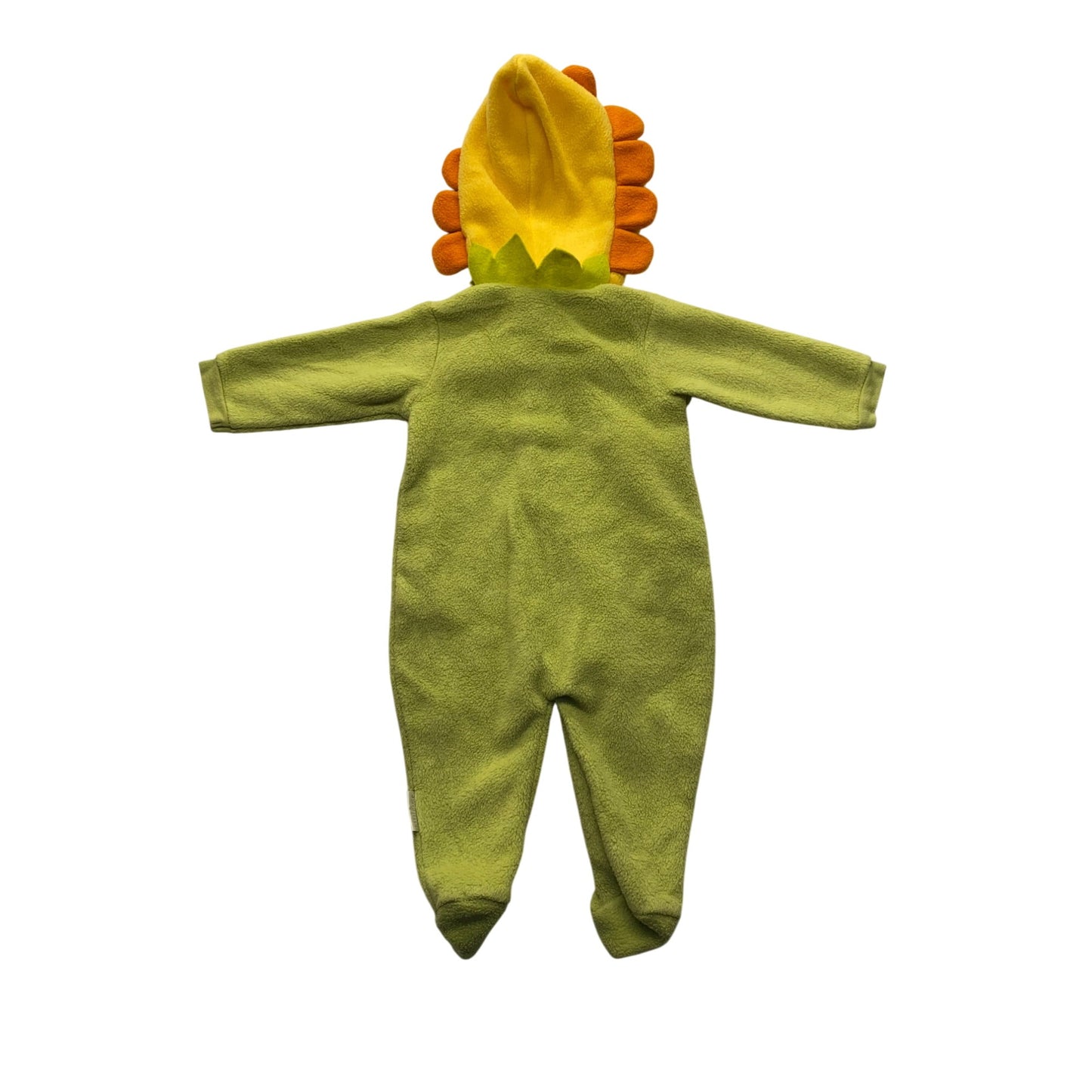Little Me Baby Fleece Green Sunflower Costume Coverall With Hood 9 Months #7061