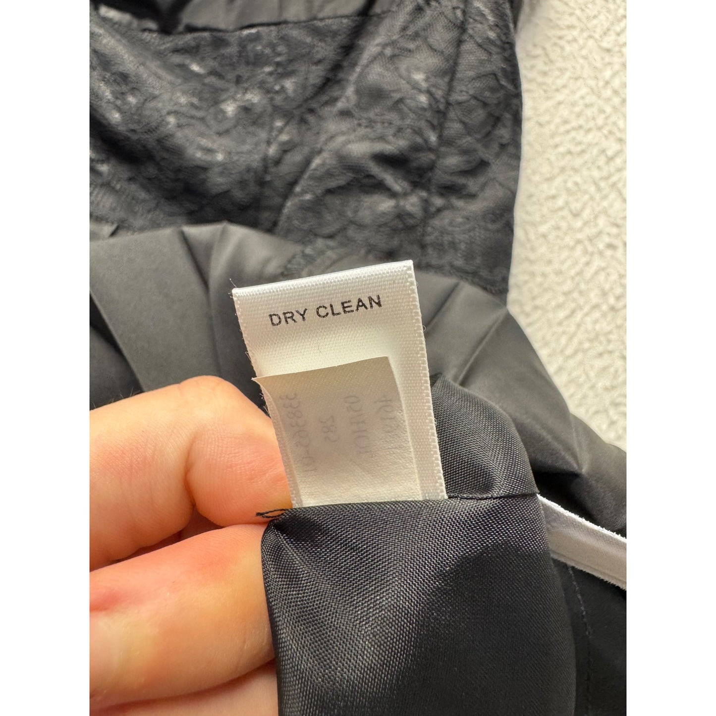 Banana Republic Strapless silk Black Pleated Lace Cocktail Dress Size 10 #286B
