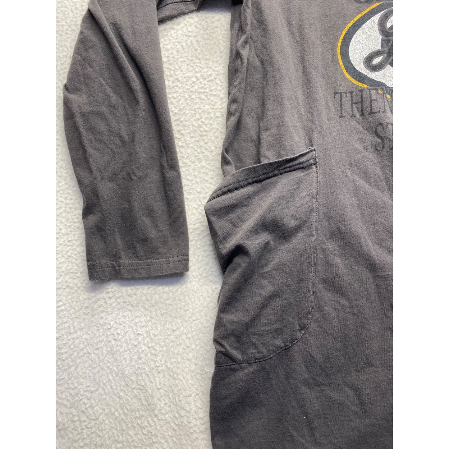 Packers Football Graphic Long Sleeve Gray Tunic Dress With Pockets #7239