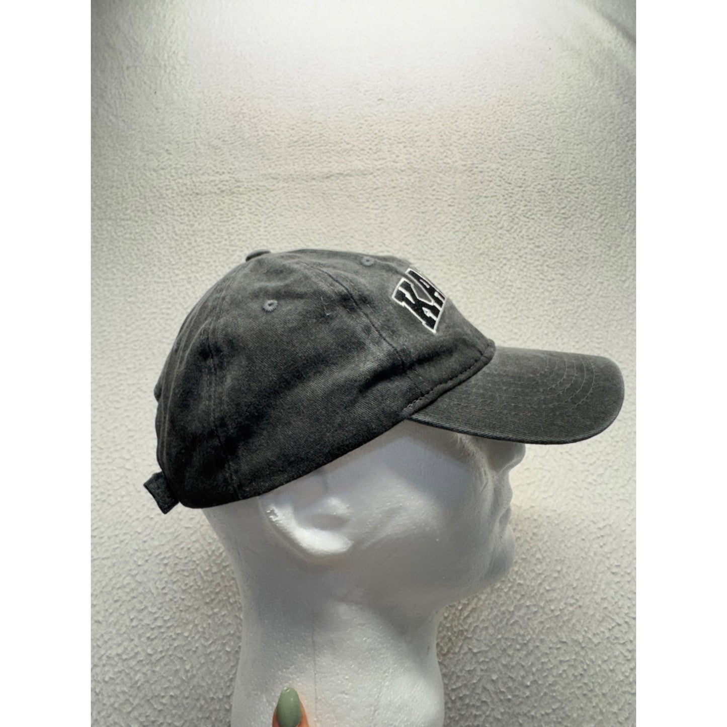 Kansas KS Black Adjustable Baseball Cap By Real Time Products #7850