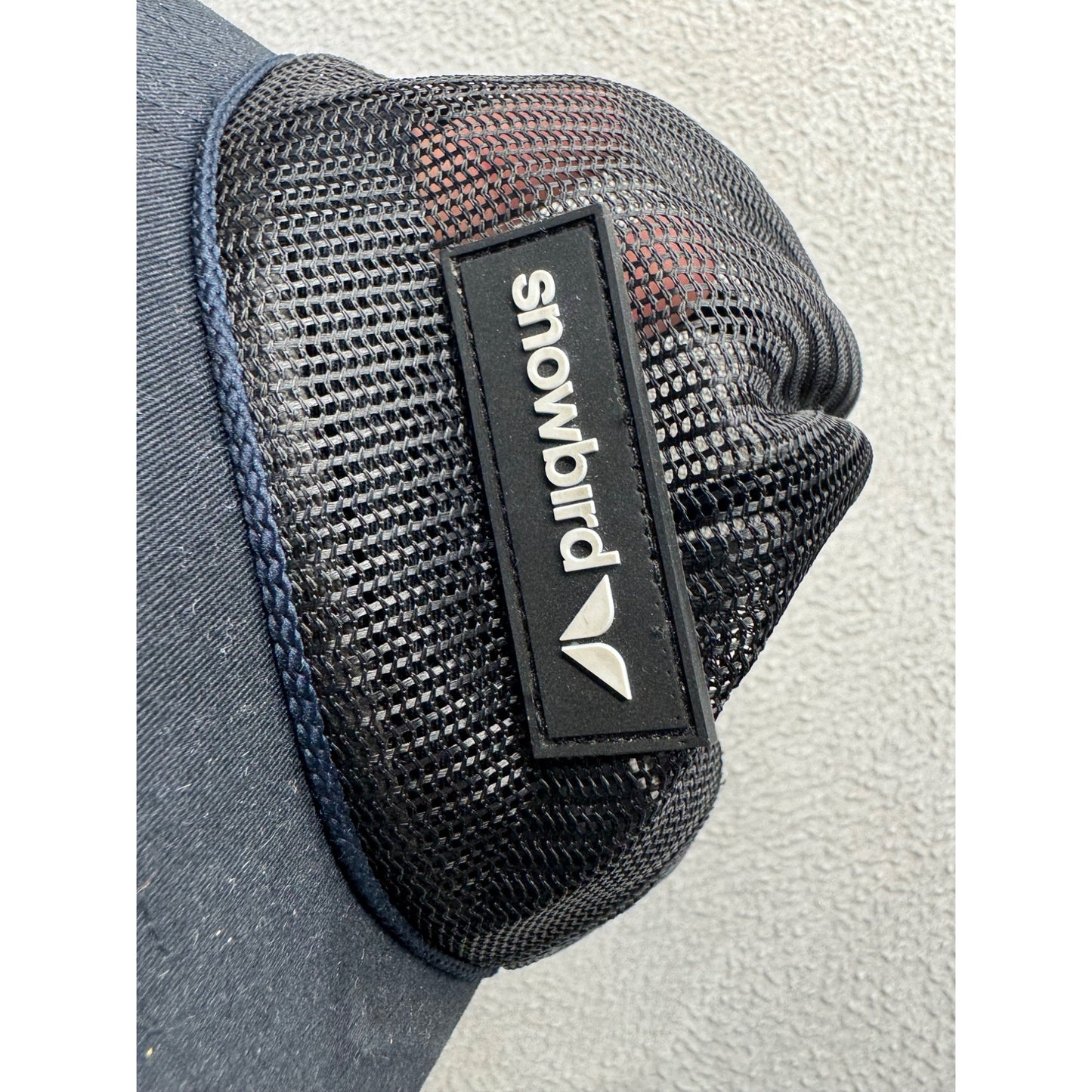 Snowbird Black Mesh Snapback Hat With Adjustable Fit Lightweight #9238
