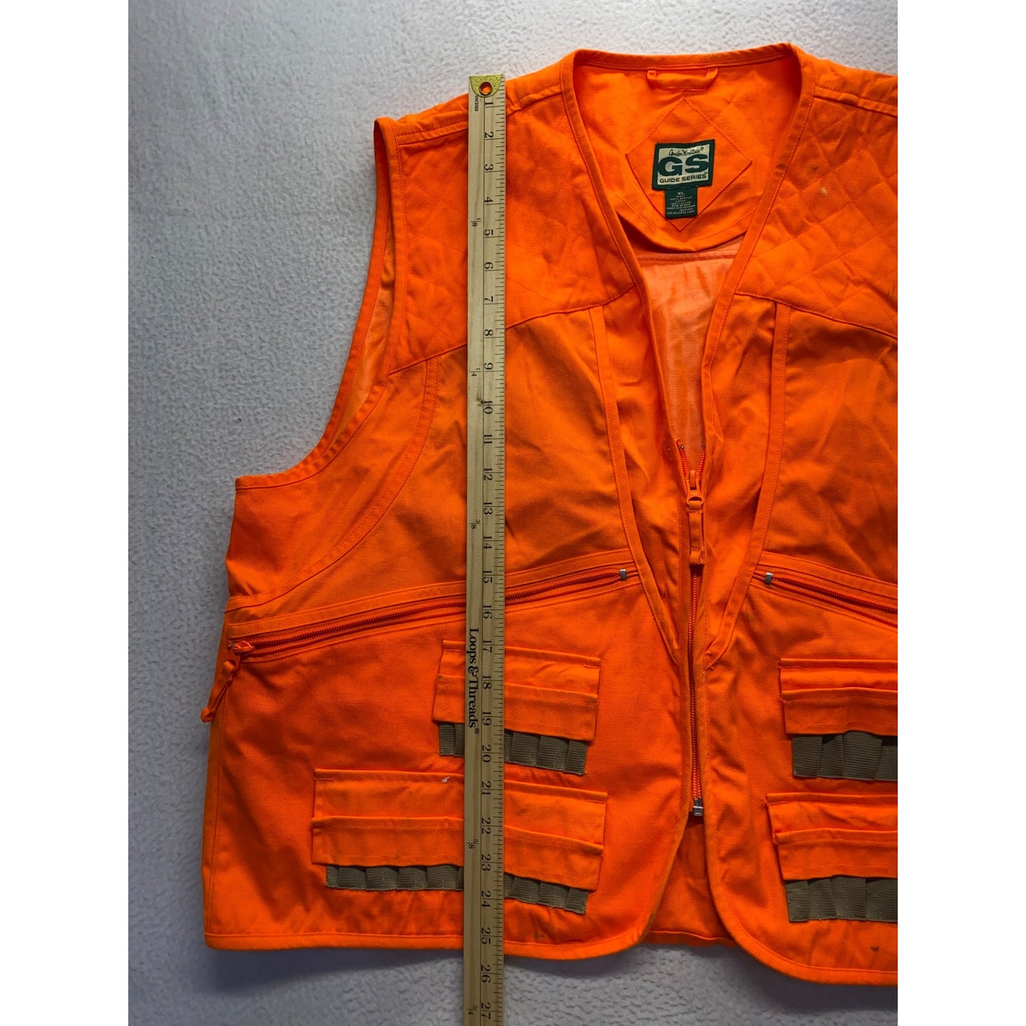 Vintage Guide Series Blaze Orange Hunting Vest #5997