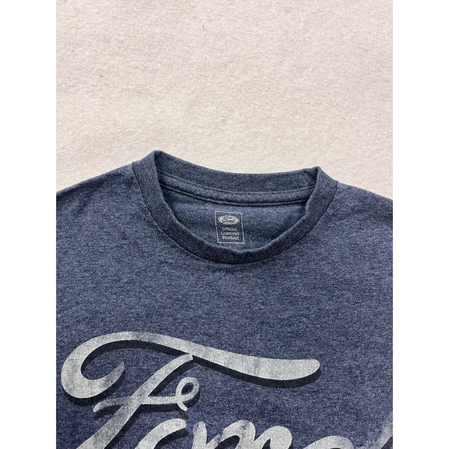 Ford Mens Blue T-Shirt With Logo Print Official Licensed Product #6306