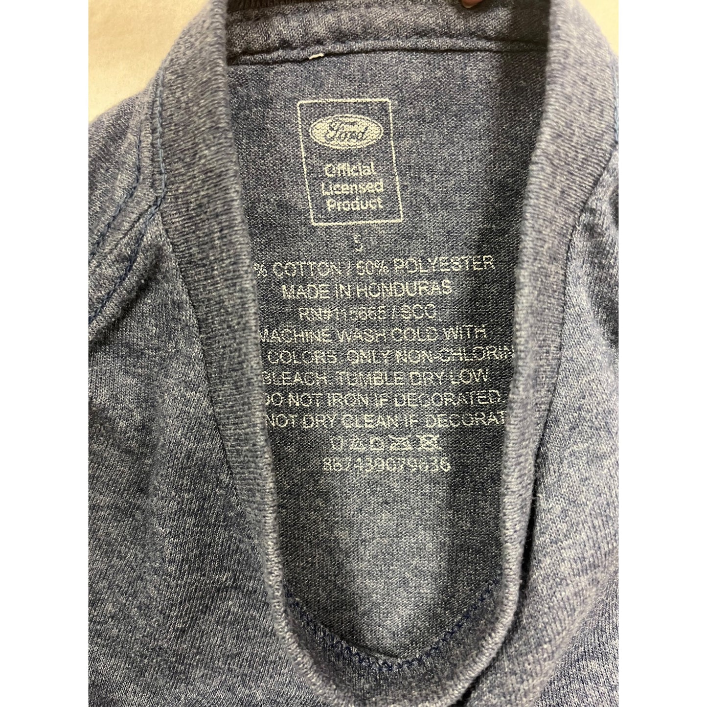Ford Mens Blue T-Shirt With Logo Print Official Licensed Product #6306