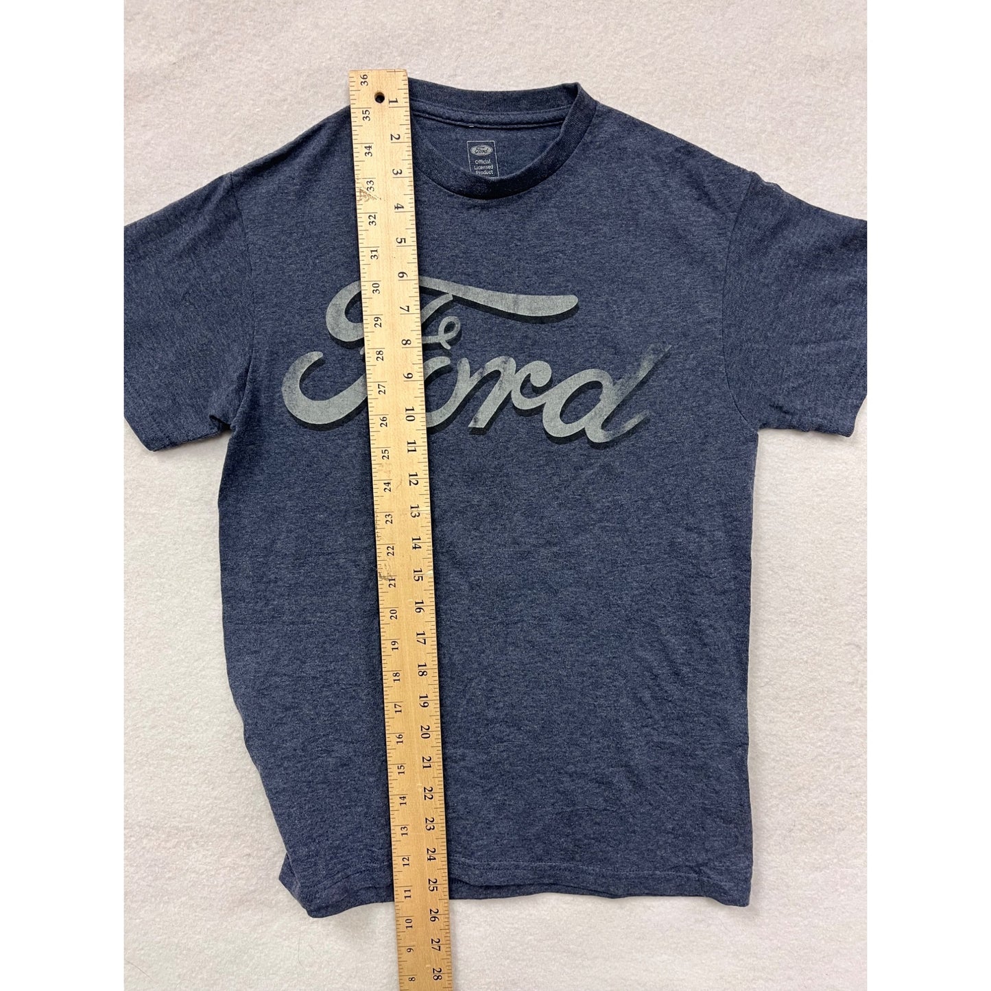 Ford Mens Blue T-Shirt With Logo Print Official Licensed Product #6306