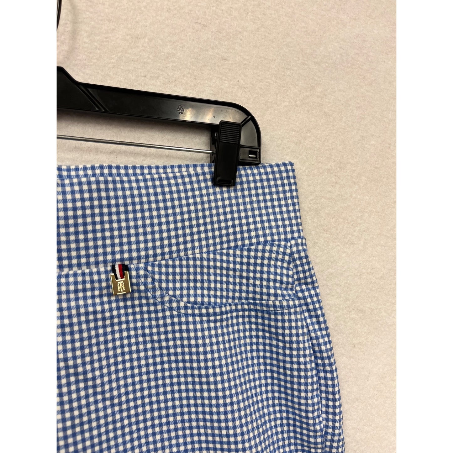 Tommy Hilfiger Womens Blue Gingham Shorts Size 14 #6411