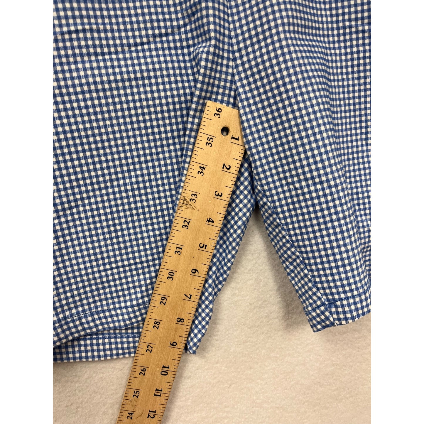 Tommy Hilfiger Womens Blue Gingham Shorts Size 14 #6411