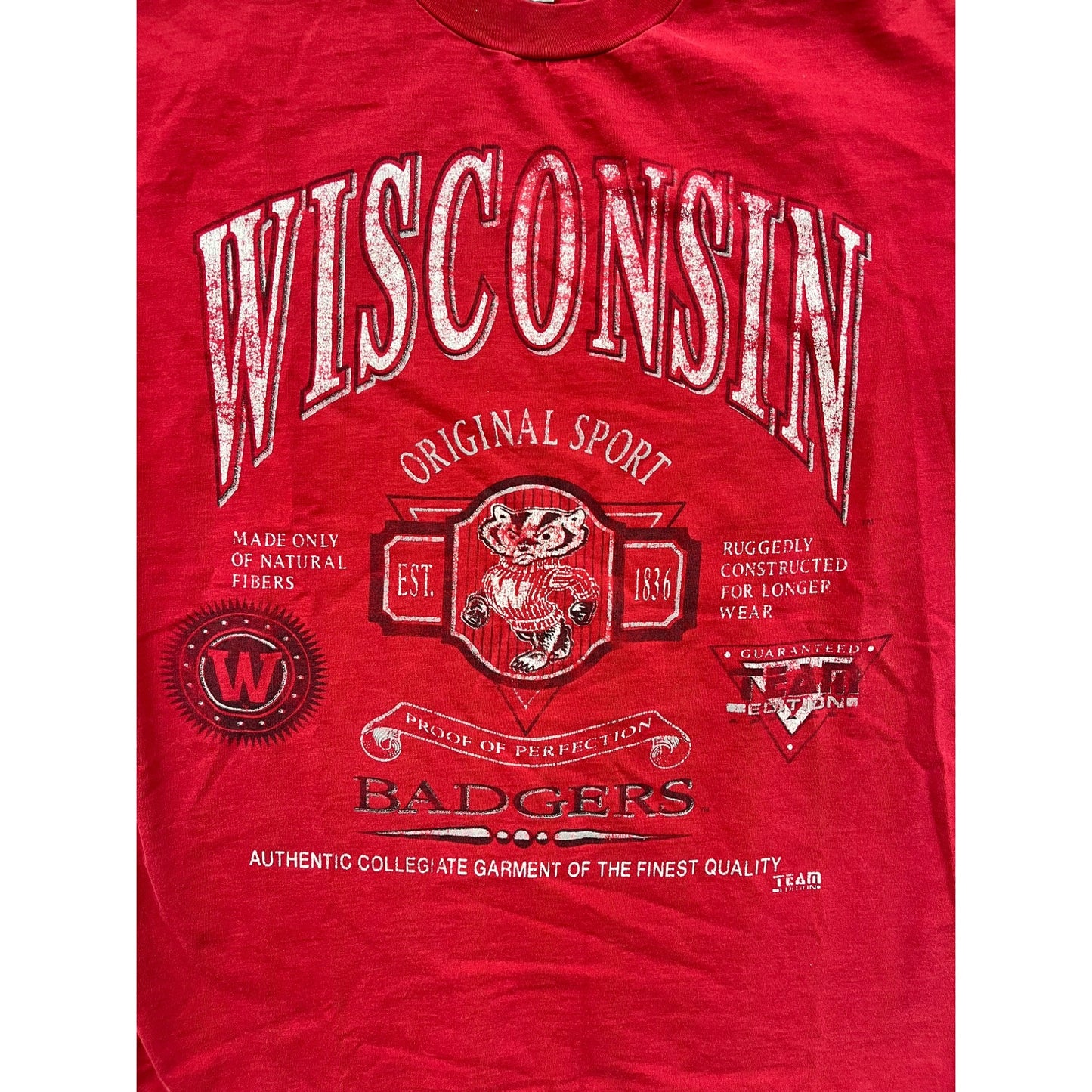 Men’s Vintage 90s Wisconsin Badgers Shirt #2790