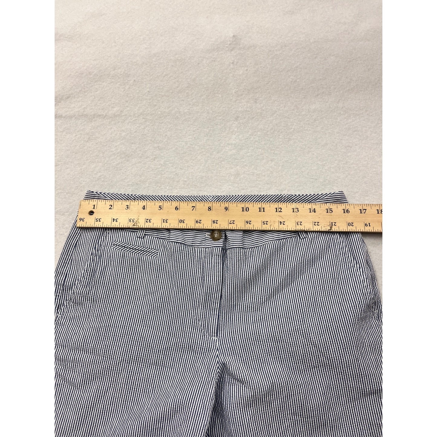 Womens Talbots Blue & White Striped Shorts Size 12 #6407
