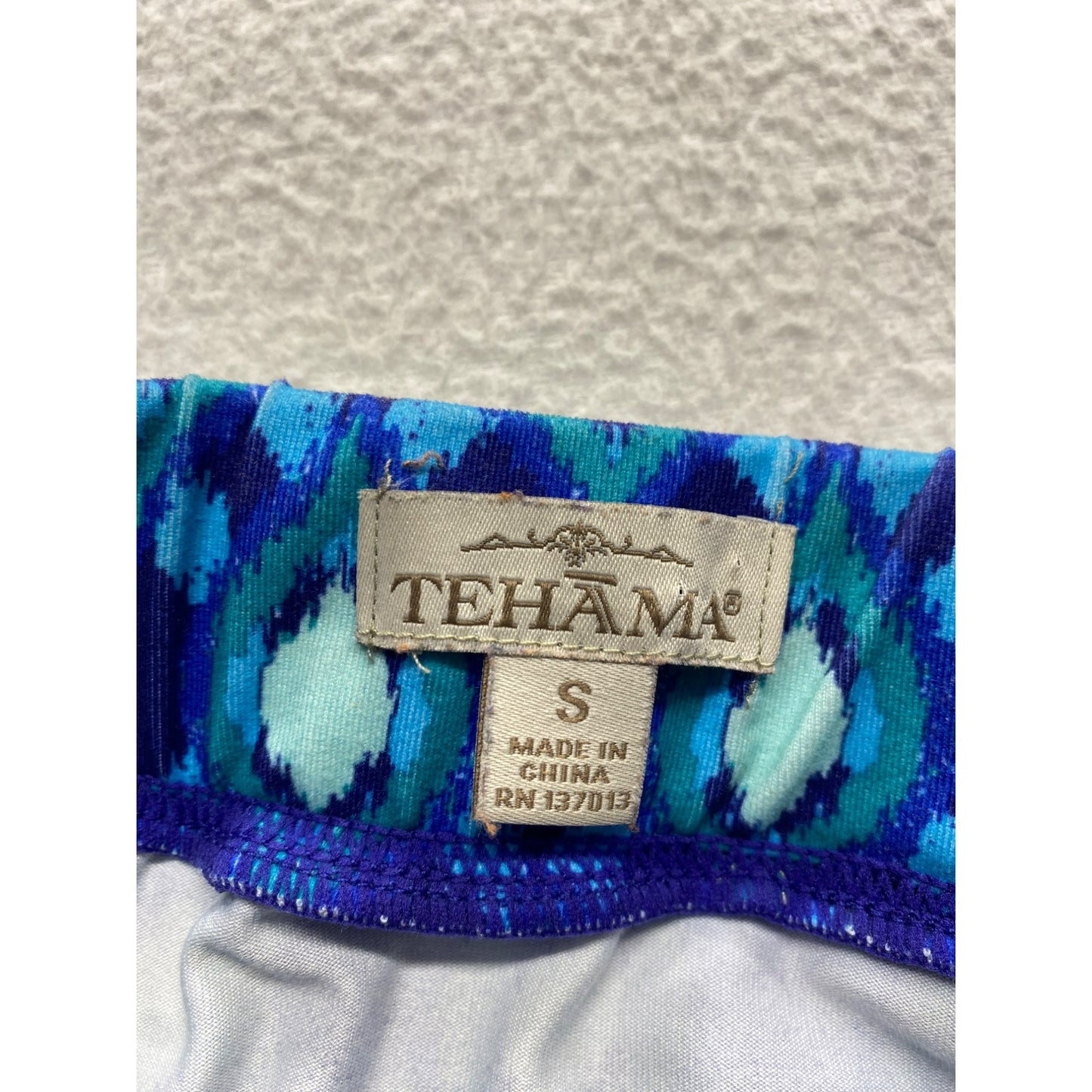 Blue patterned Tehama Skirt #5778