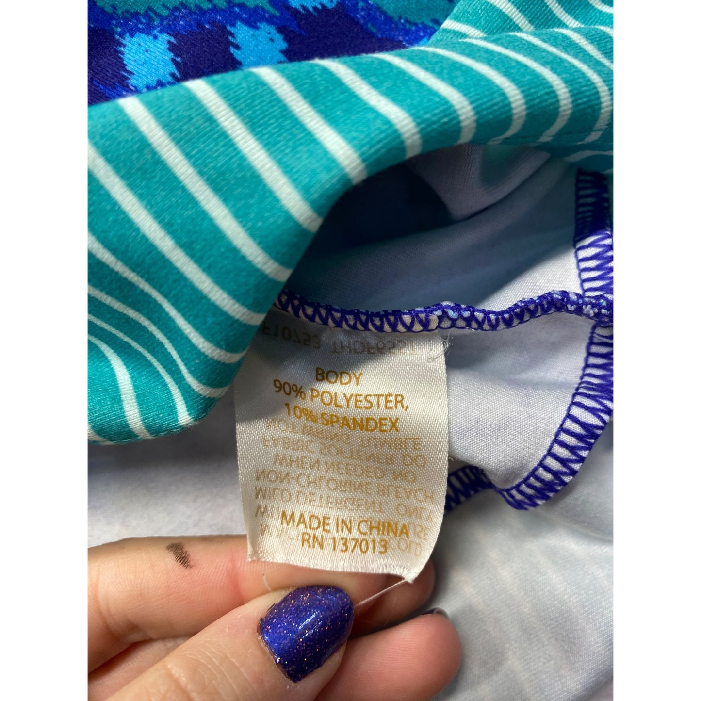 Blue patterned Tehama Skirt #5778