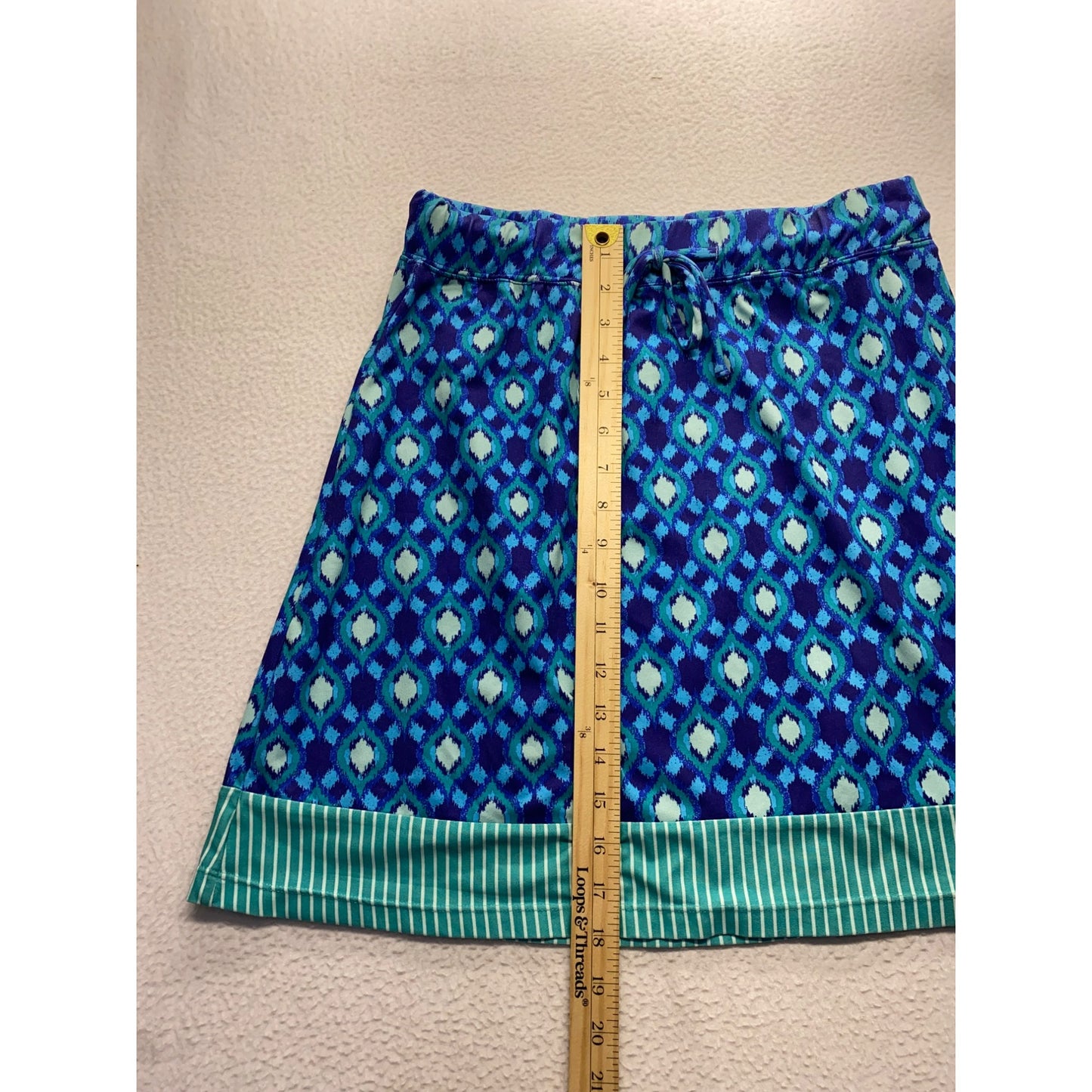 Blue patterned Tehama Skirt #5778