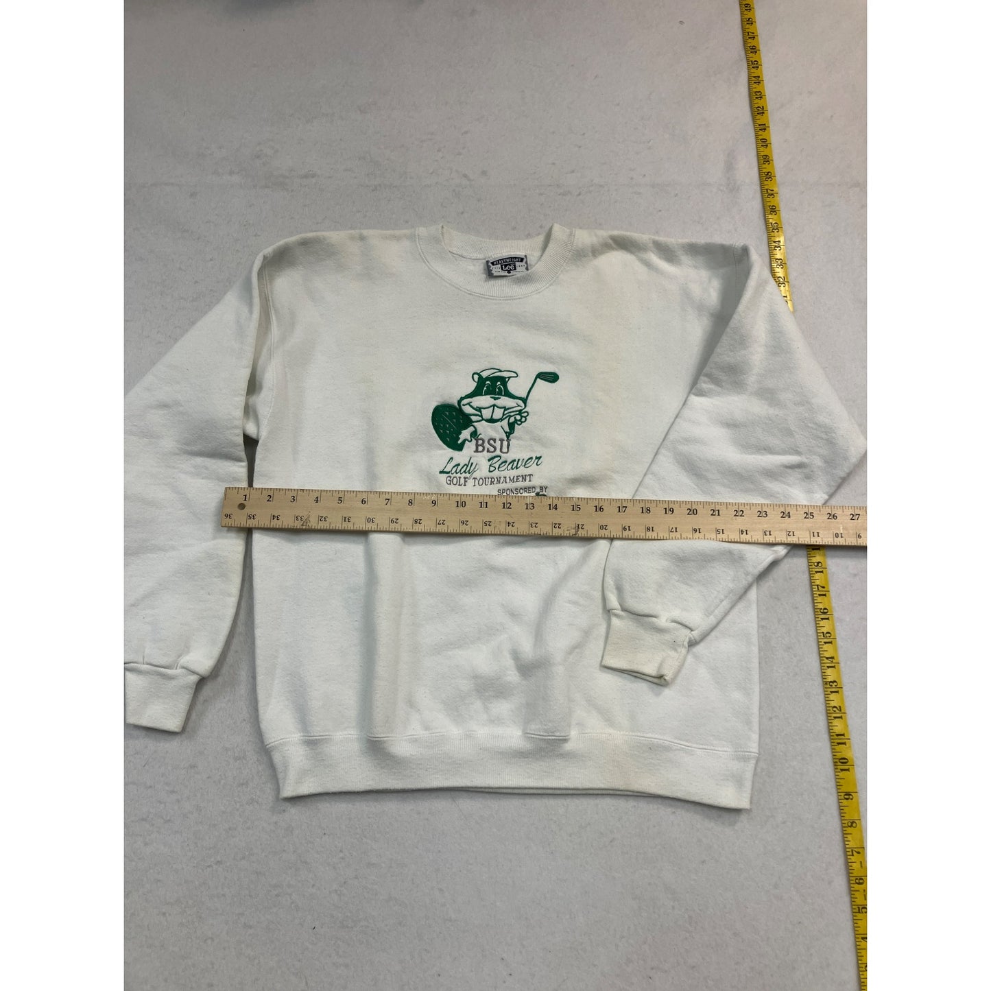 White BSU Golf Crewneck