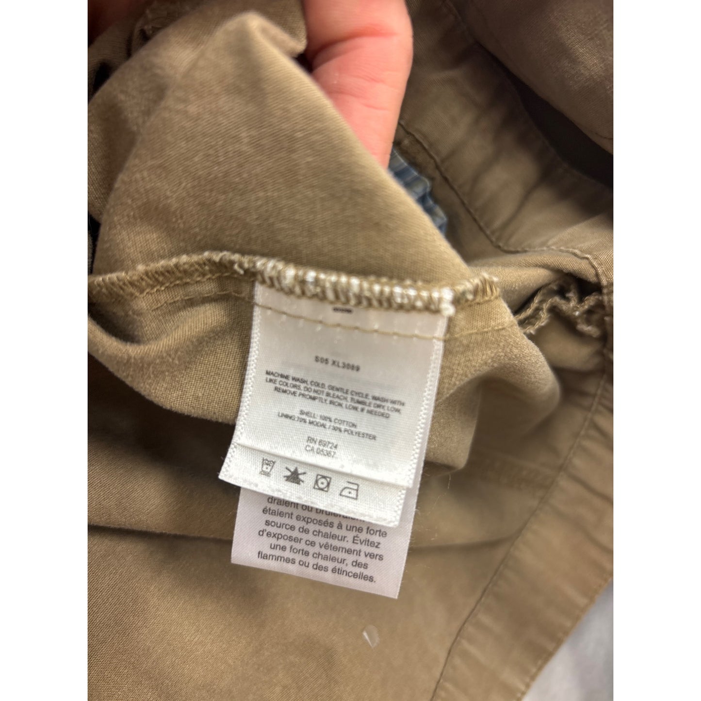 Columbia Womens Button-Up Lightweight Cotton Jacket L #6982