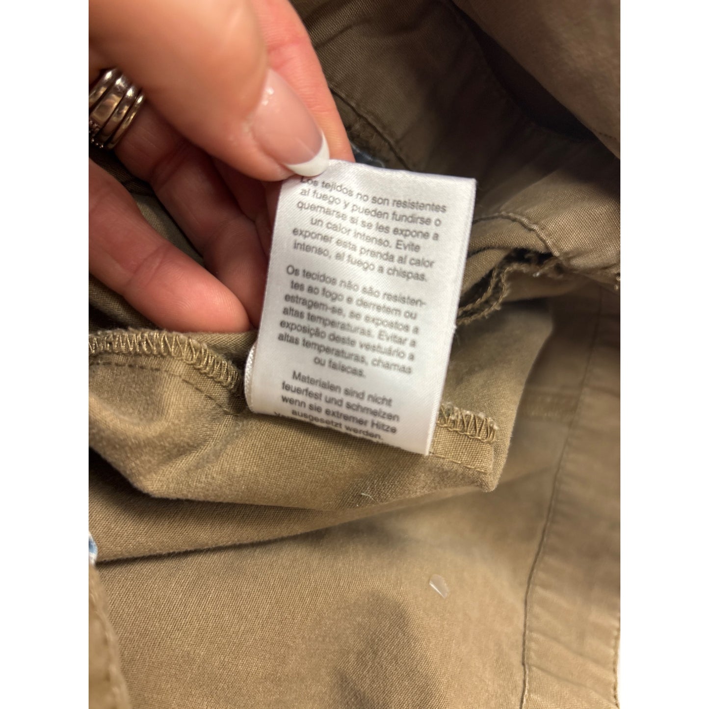 Columbia Womens Button-Up Lightweight Cotton Jacket L #6982