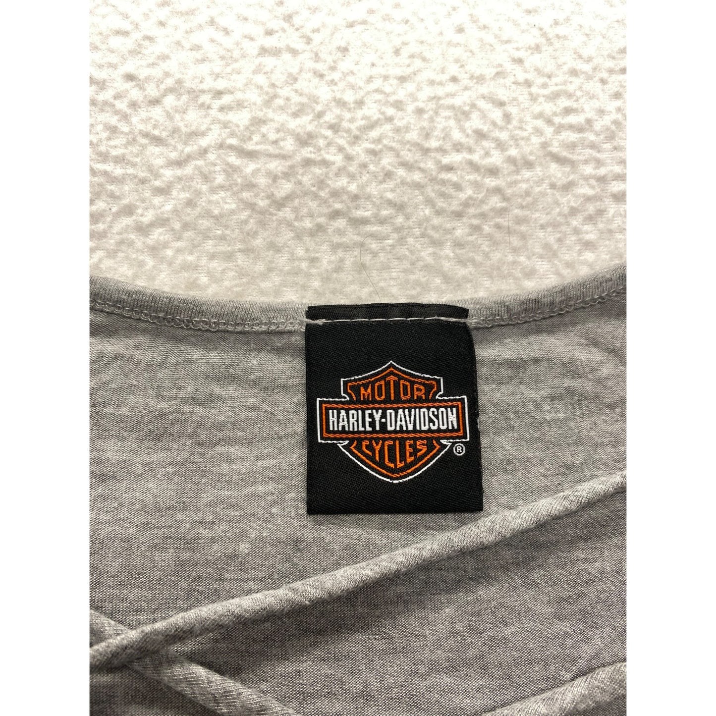 Harley-Davidson Womens Gray Graphic w/ gems #5903